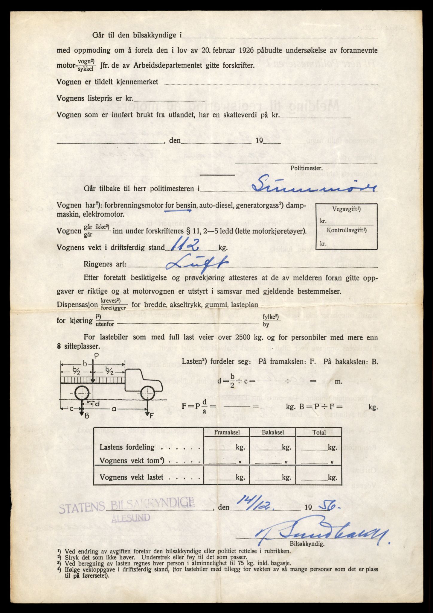 Møre og Romsdal vegkontor - Ålesund trafikkstasjon, AV/SAT-A-4099/F/Fe/L0040: Registreringskort for kjøretøy T 13531 - T 13709, 1927-1998, s. 906