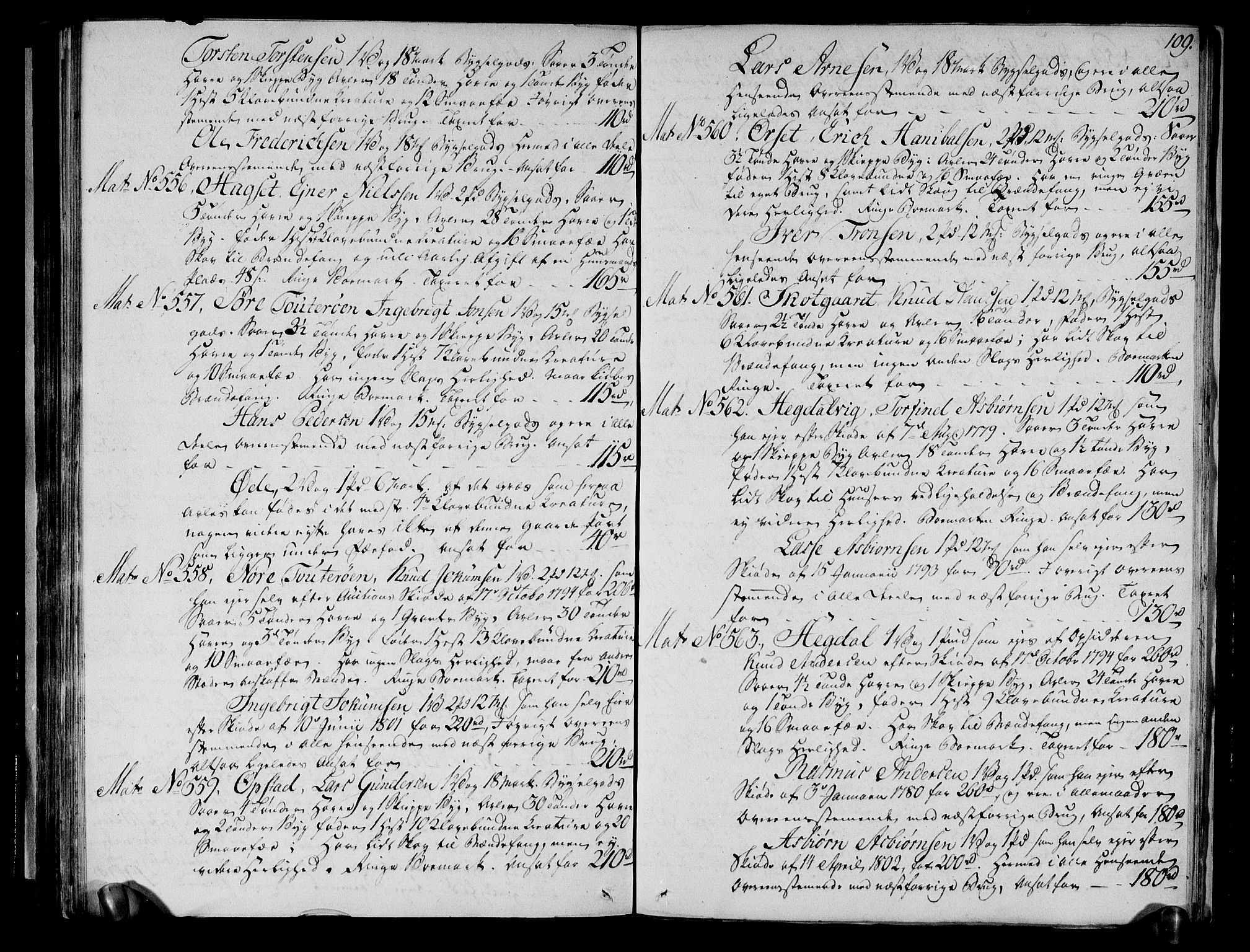Rentekammeret inntil 1814, Realistisk ordnet avdeling, AV/RA-EA-4070/N/Ne/Nea/L0126: Romsdal fogderi. Deliberasjonsprotokoll, 1803, s. 112