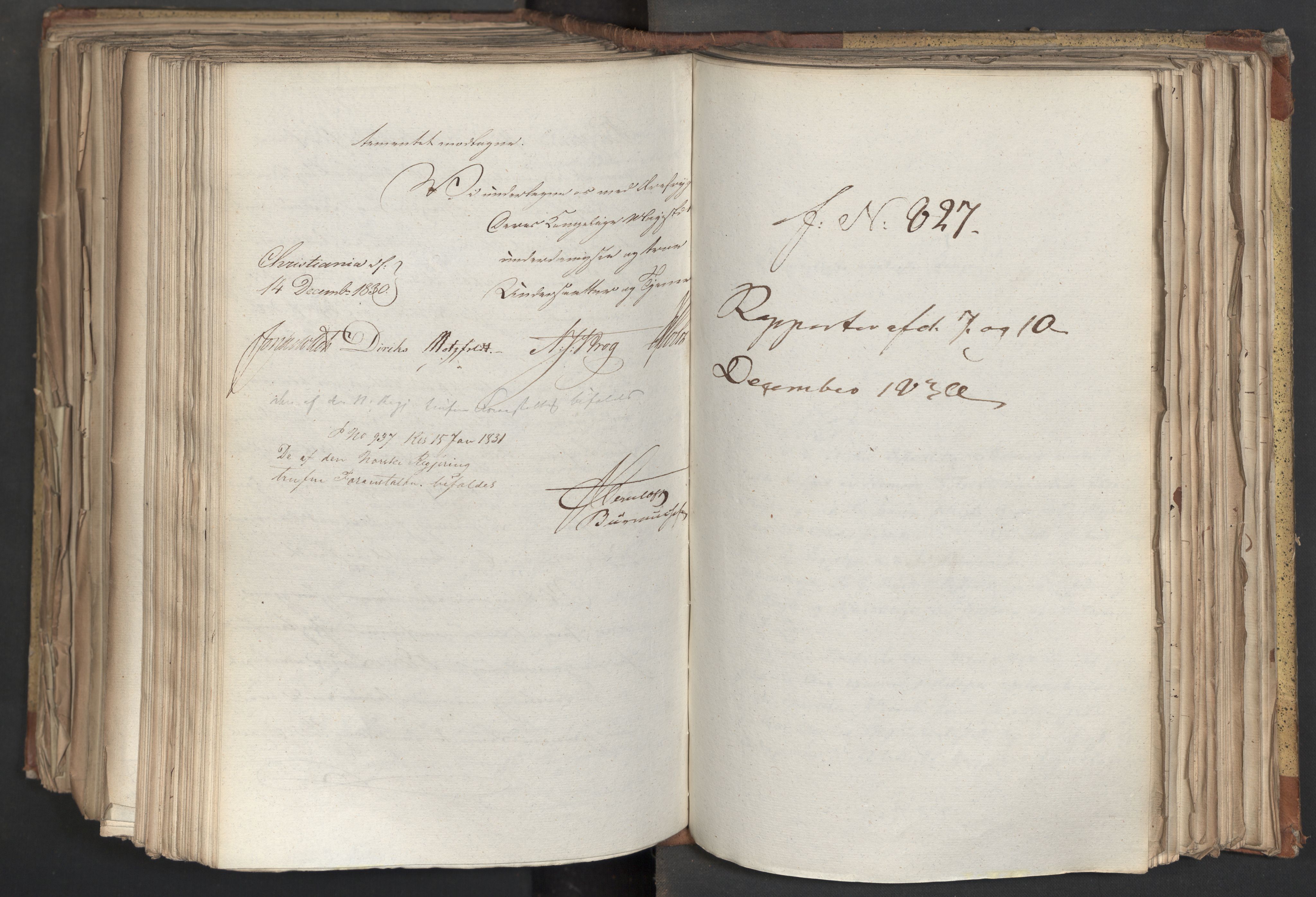 Statsrådsavdelingen i Stockholm, AV/RA-S-1003/D/Da/L0068: Regjeringsinnstillinger nr. 660-876, 1830, s. 573