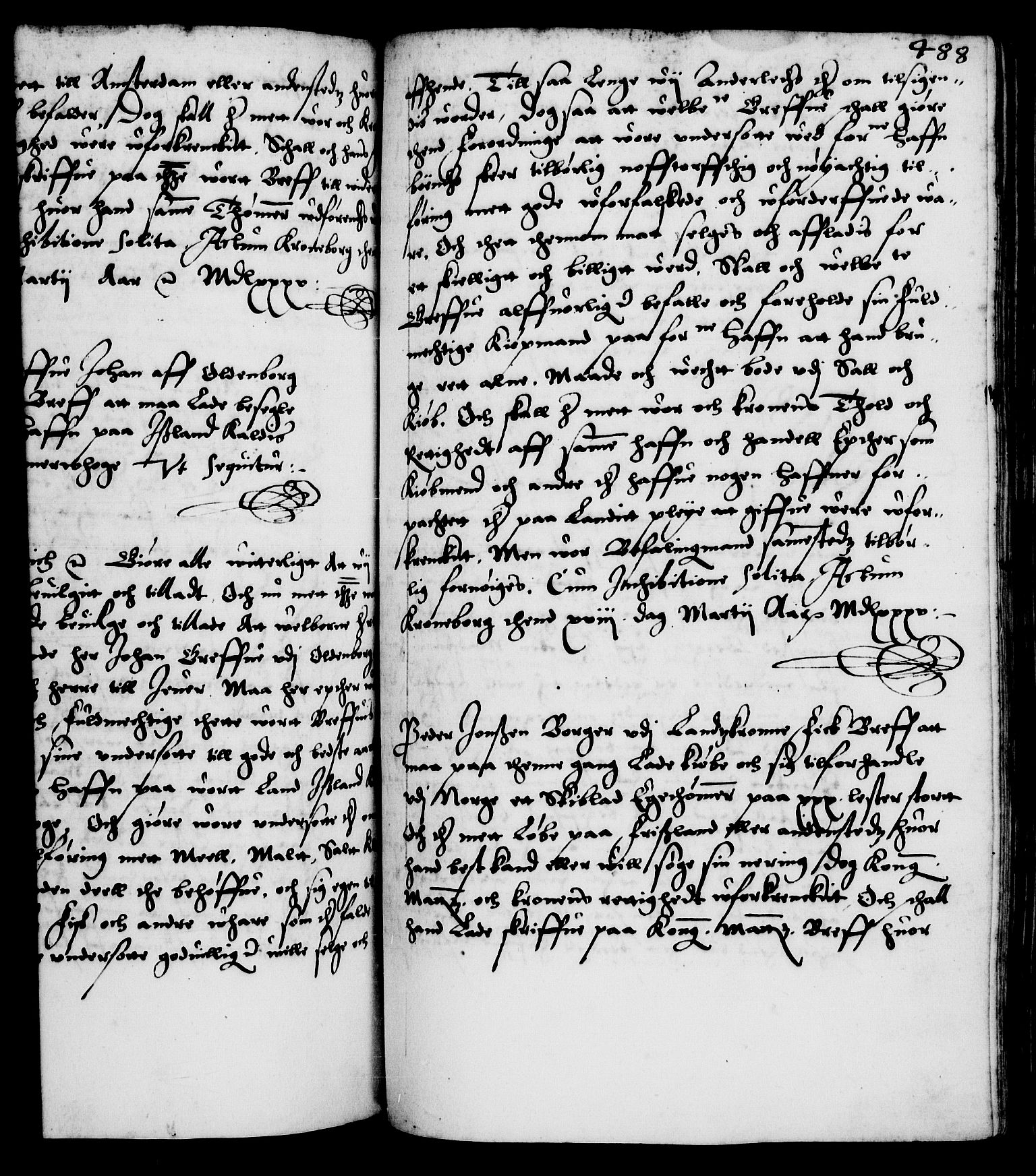 Danske Kanselli 1572-1799, RA/EA-3023/F/Fc/Fca/Fcaa/L0001: Norske registre (mikrofilm), 1572-1588, s. 488a