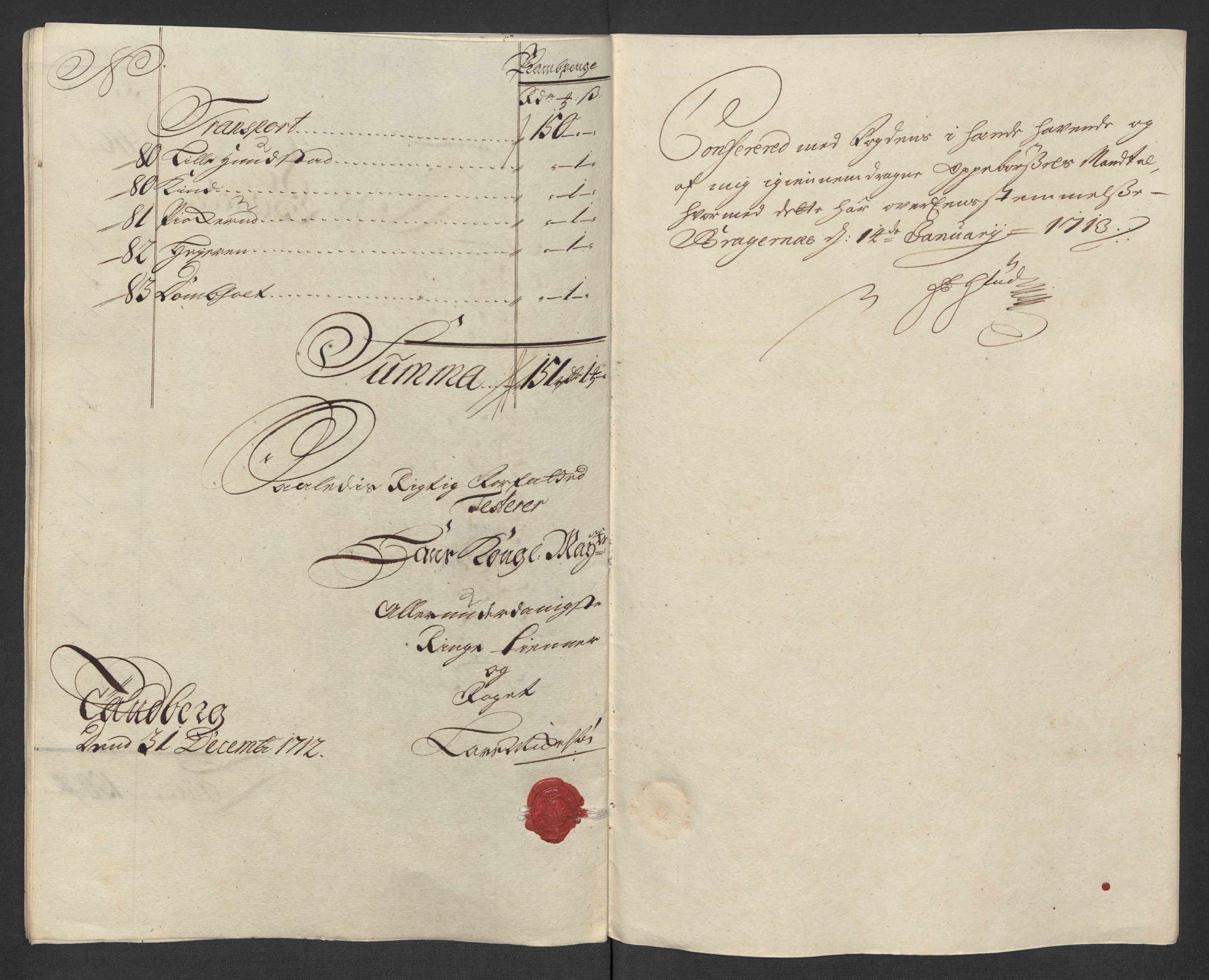 Rentekammeret inntil 1814, Reviderte regnskaper, Fogderegnskap, AV/RA-EA-4092/R23/L1470: Fogderegnskap Ringerike og Hallingdal, 1712, s. 110