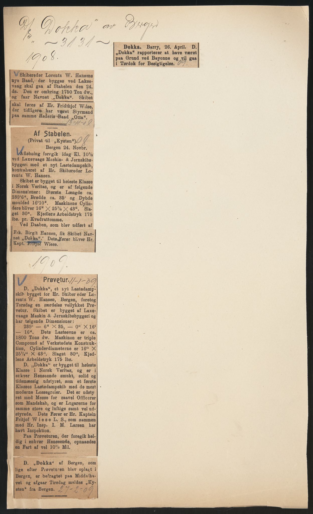 Sjøfartsdirektoratet med forløpere, skipsmapper slettede skip, AV/RA-S-4998/F/Fa/L0245: --, 1876-1919, s. 189