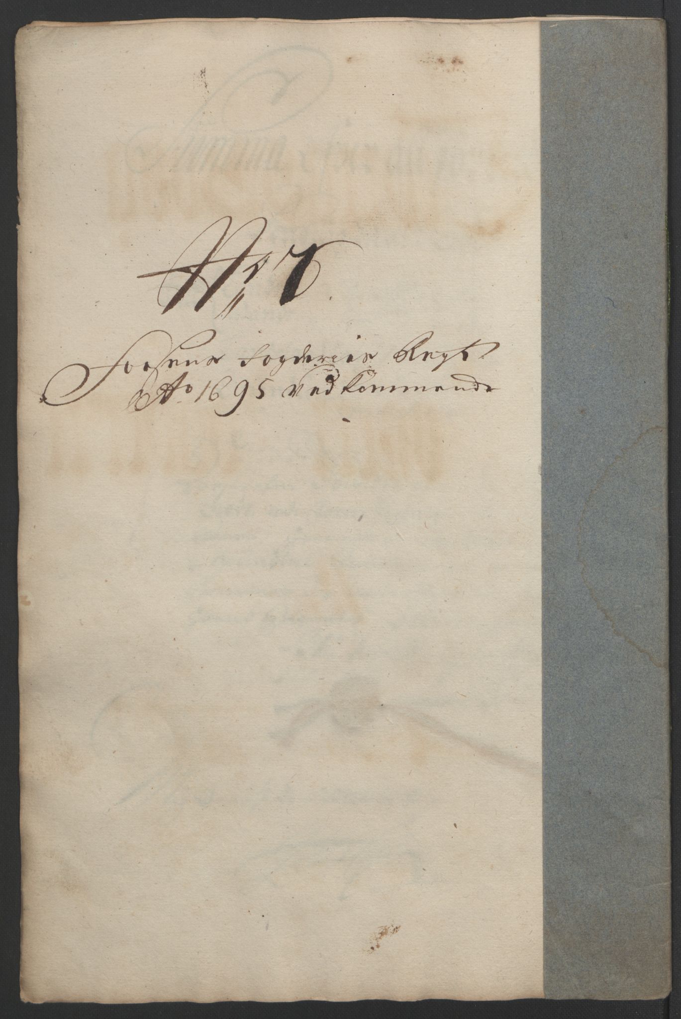 Rentekammeret inntil 1814, Reviderte regnskaper, Fogderegnskap, RA/EA-4092/R57/L3851: Fogderegnskap Fosen, 1695-1696, s. 124