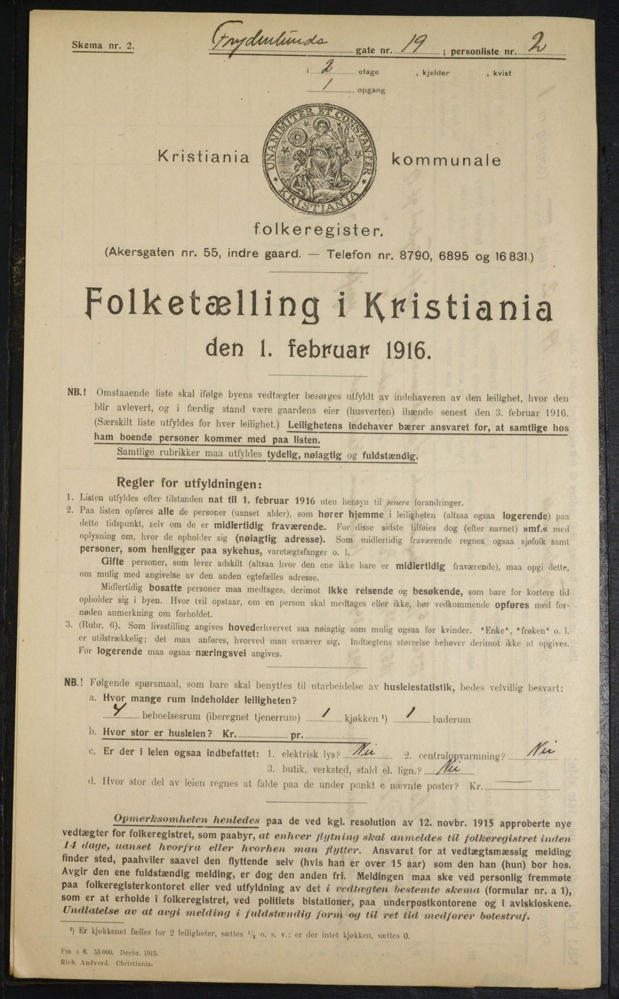 OBA, Kommunal folketelling 1.2.1916 for Kristiania, 1916, s. 28937