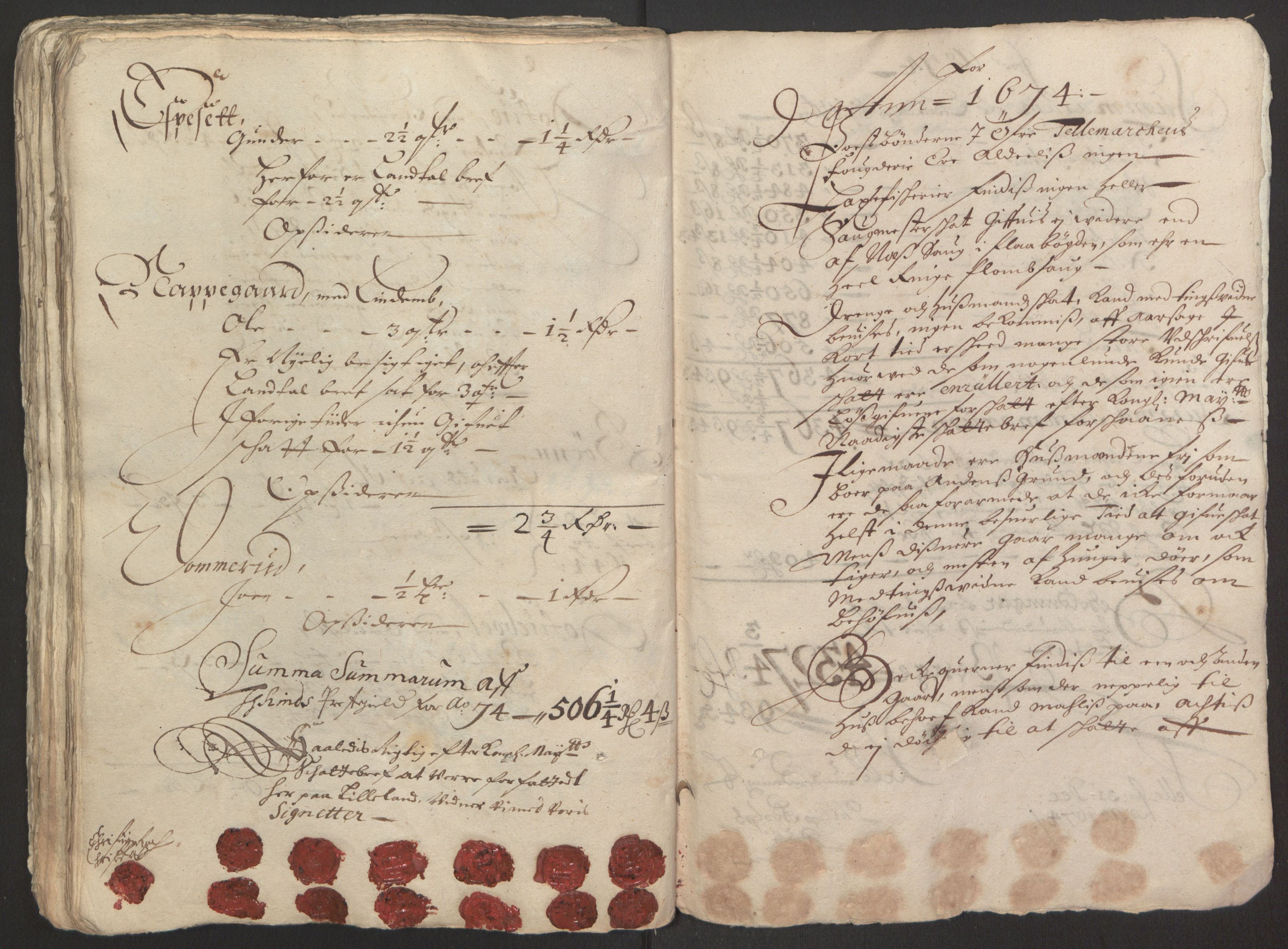 Rentekammeret inntil 1814, Reviderte regnskaper, Fogderegnskap, RA/EA-4092/R35/L2061: Fogderegnskap Øvre og Nedre Telemark, 1673-1674, s. 177