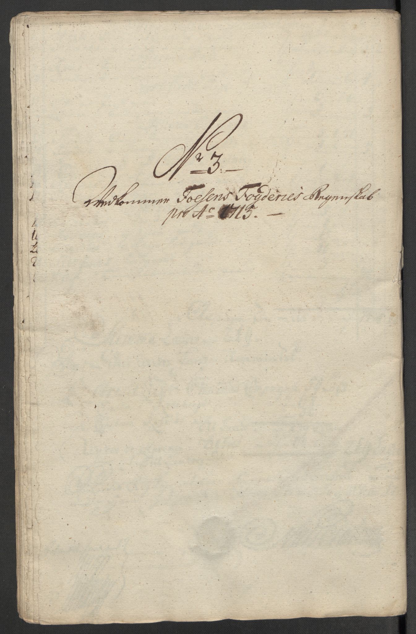 Rentekammeret inntil 1814, Reviderte regnskaper, Fogderegnskap, RA/EA-4092/R57/L3863: Fogderegnskap Fosen, 1715, s. 97
