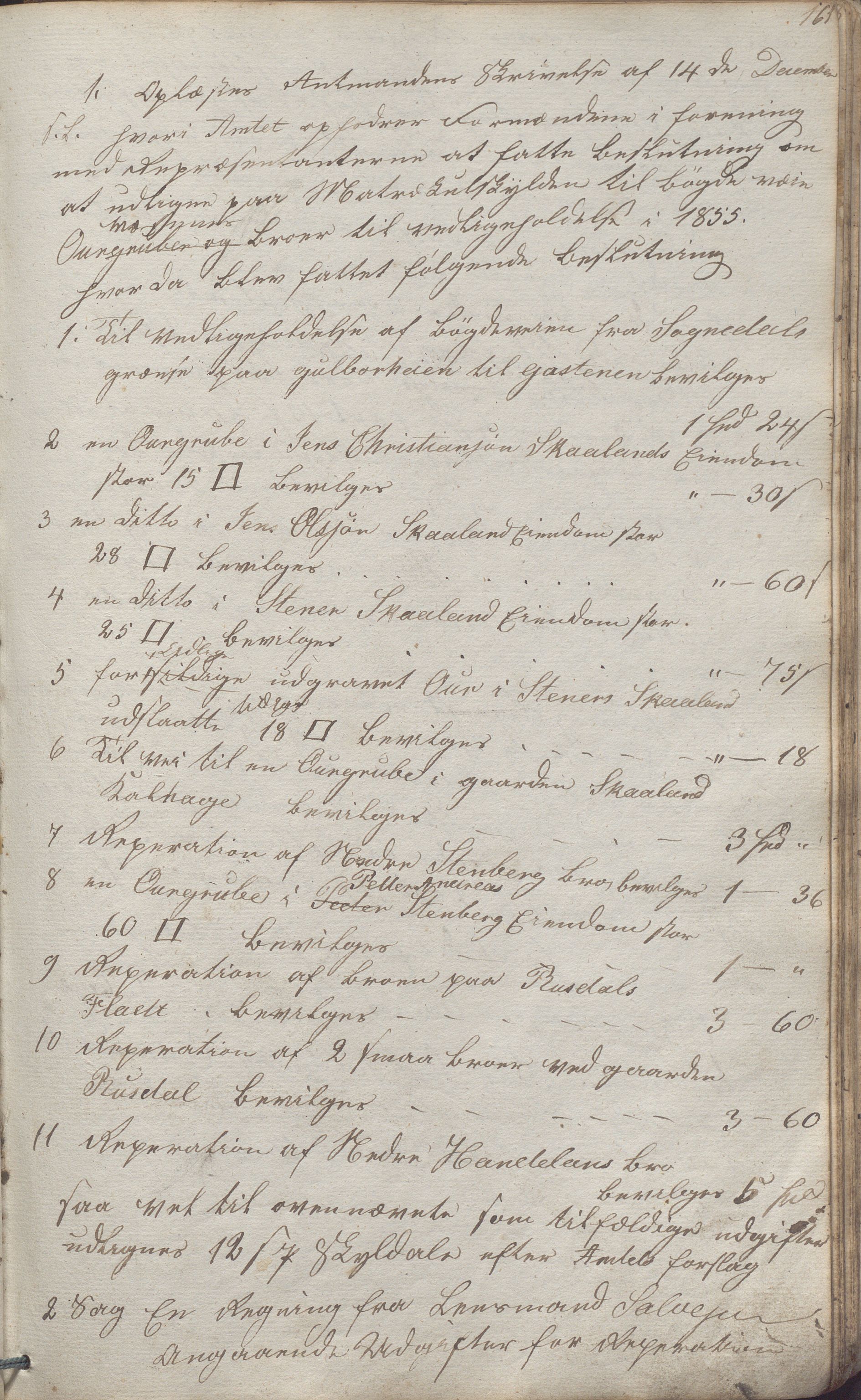 Lund kommune - Formannskapet/Formannskapskontoret, IKAR/K-101761/A/Aa/Aaa/L0001: Forhandlingsprotokoll, 1837-1865, s. 161a