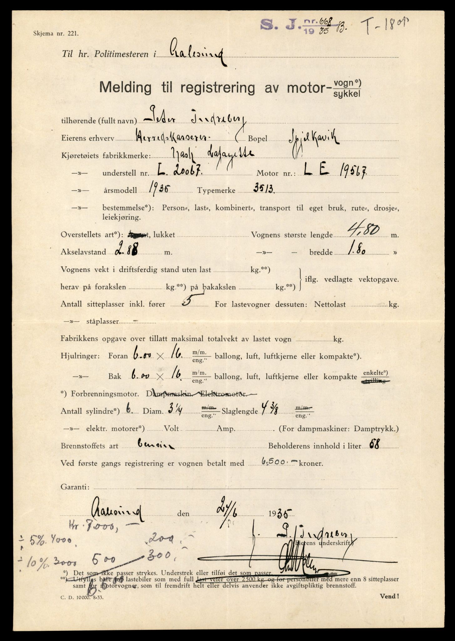 Møre og Romsdal vegkontor - Ålesund trafikkstasjon, AV/SAT-A-4099/F/Fe/L0015: Registreringskort for kjøretøy T 1700 - T 1850, 1927-1998, s. 2065