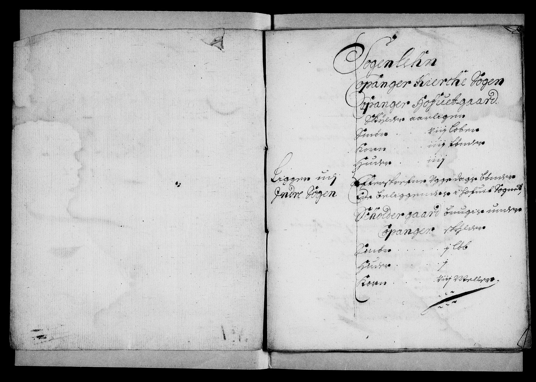 Rentekammeret inntil 1814, Realistisk ordnet avdeling, AV/RA-EA-4070/N/Na/L0004/0008: [XI i]: Forskjellige jordebøker fra 1600-tallet: / Jordebok over Kaupanger gods, 1659