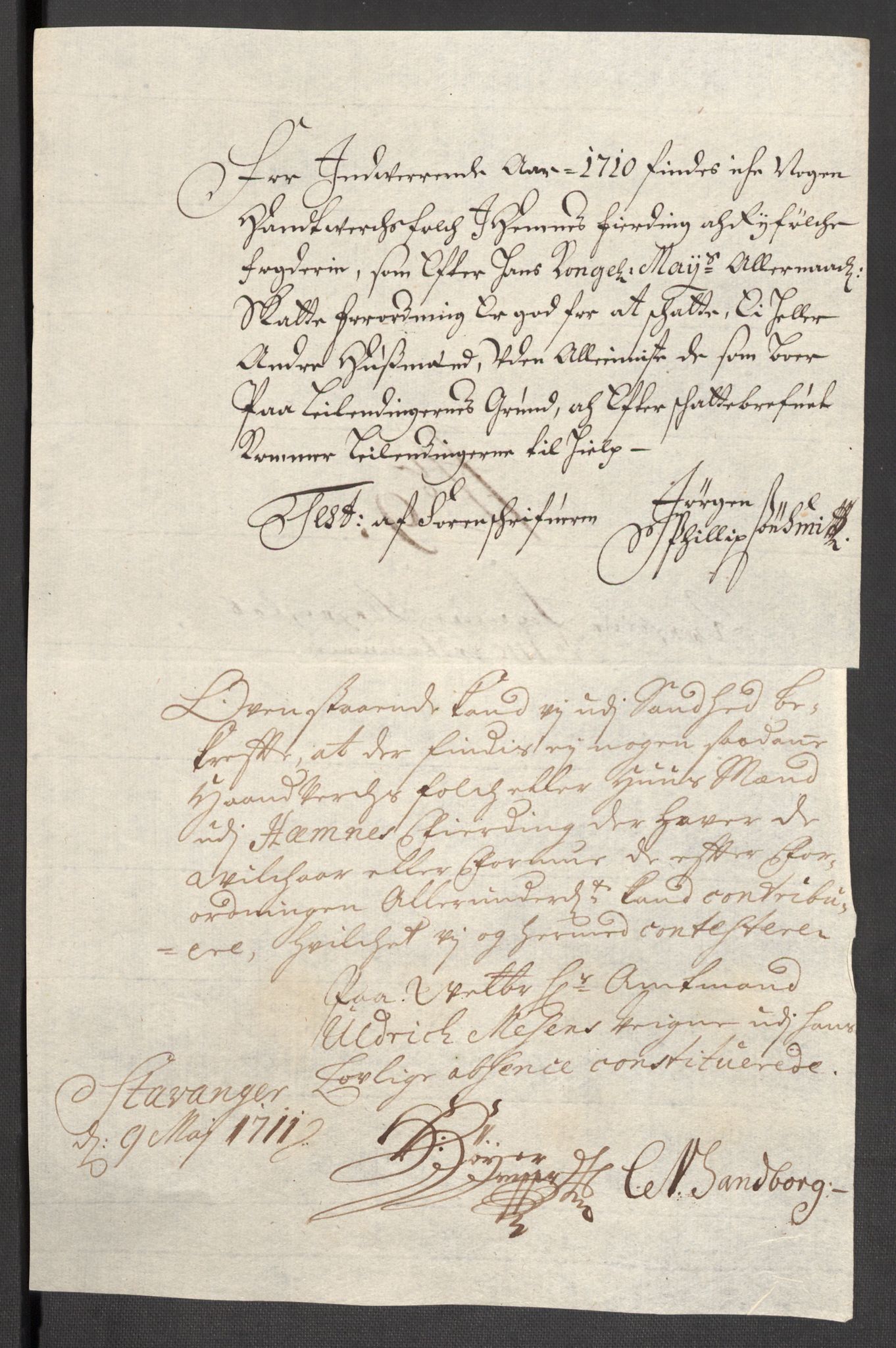 Rentekammeret inntil 1814, Reviderte regnskaper, Fogderegnskap, RA/EA-4092/R47/L2862: Fogderegnskap Ryfylke, 1710, s. 52