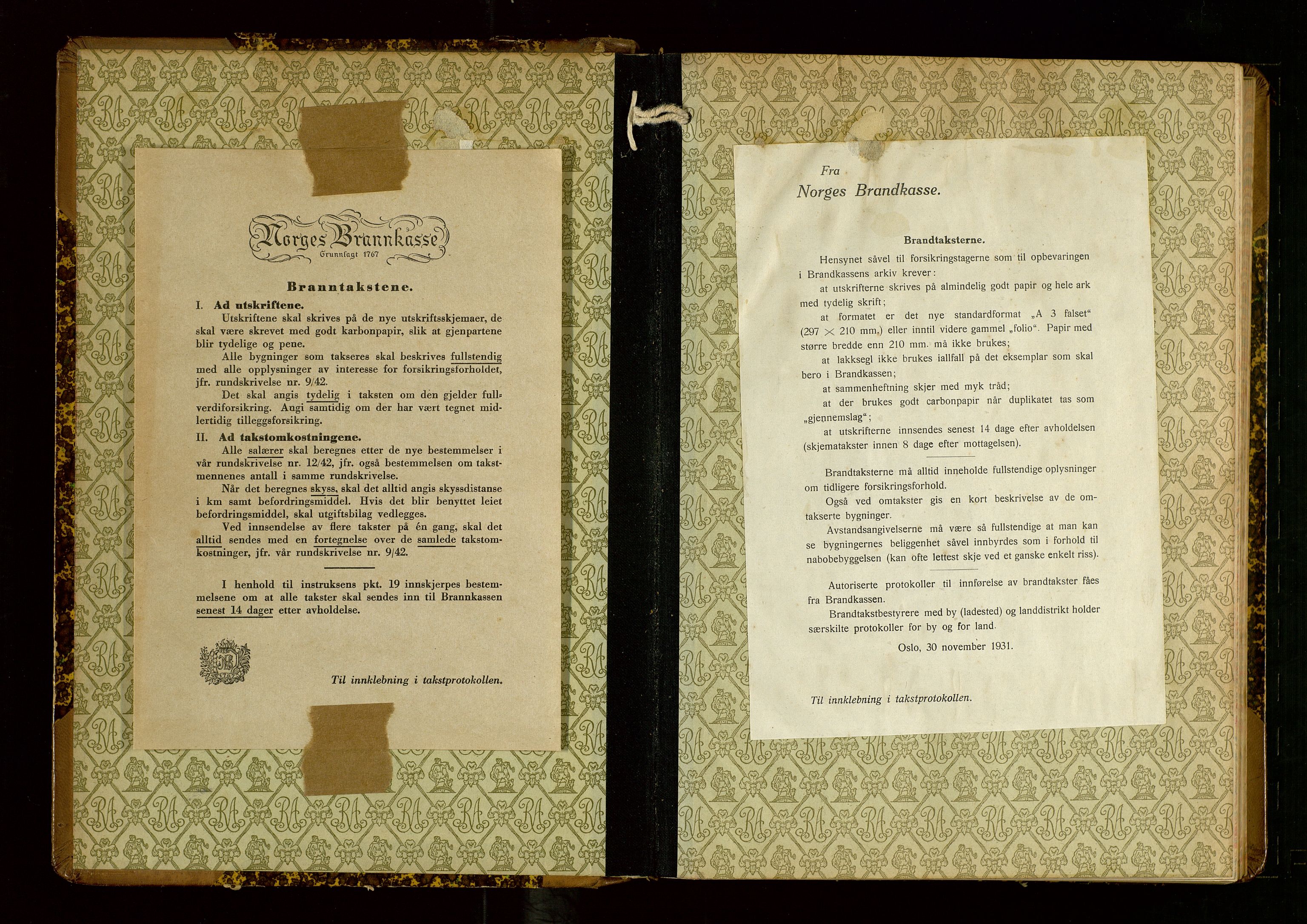 Sokndal lensmannskontor, SAST/A-100417/Gob/L0008: "Brandtakst-Protokoll", 1937-1955