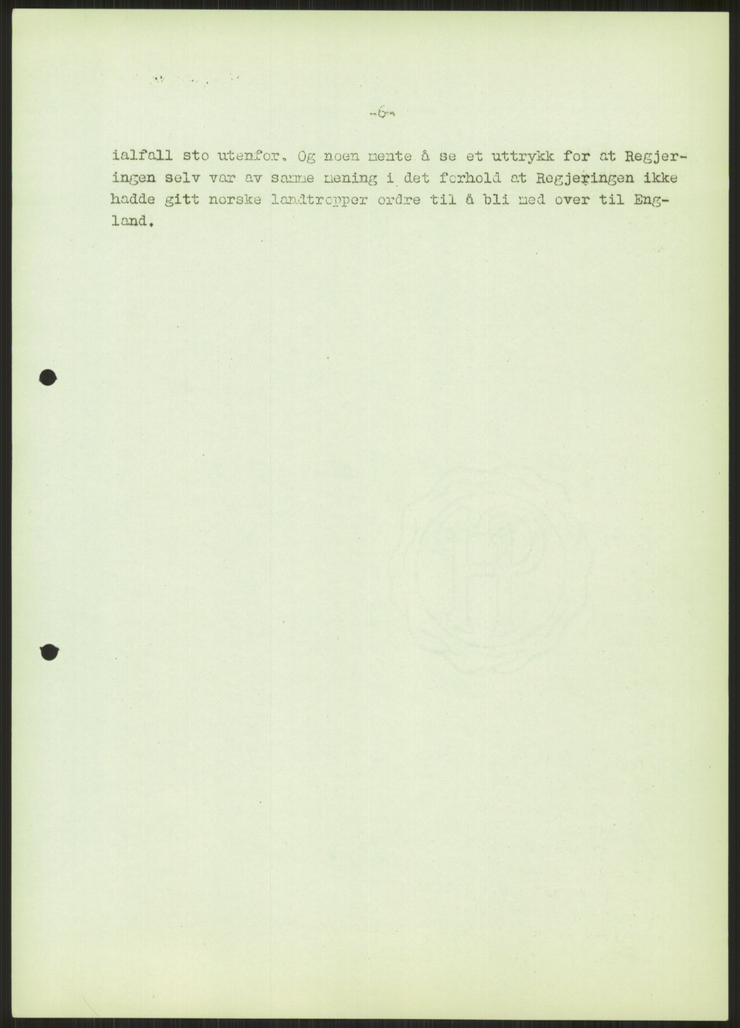 Undersøkelseskommisjonen av 1945, AV/RA-S-1566/D/Db/L0023: Regjeringskonferanse - Riksrådsforhandlingene, 1945-1947, s. 277