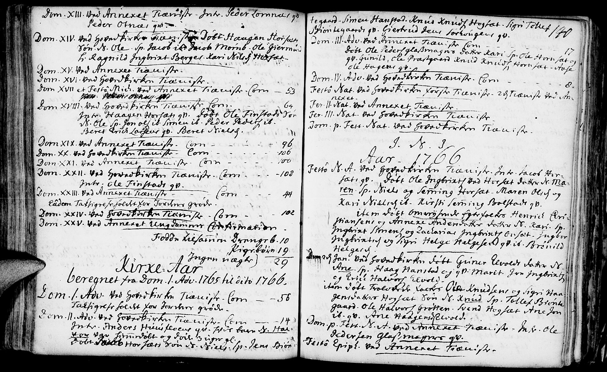 Rendalen prestekontor, AV/SAH-PREST-054/H/Ha/Haa/L0001: Ministerialbok nr. 1, 1733-1787, s. 140