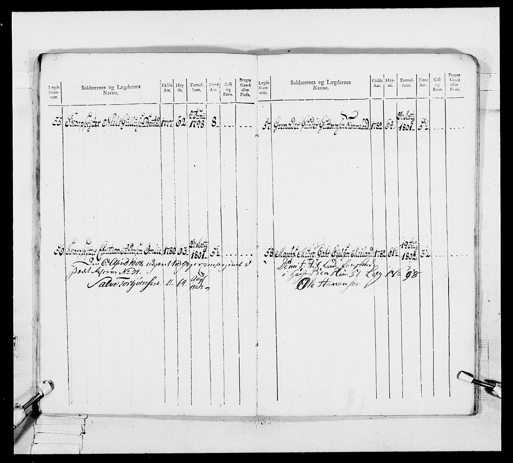 Generalitets- og kommissariatskollegiet, Det kongelige norske kommissariatskollegium, AV/RA-EA-5420/E/Eh/L0109: Vesterlenske nasjonale infanteriregiment, 1806, s. 336