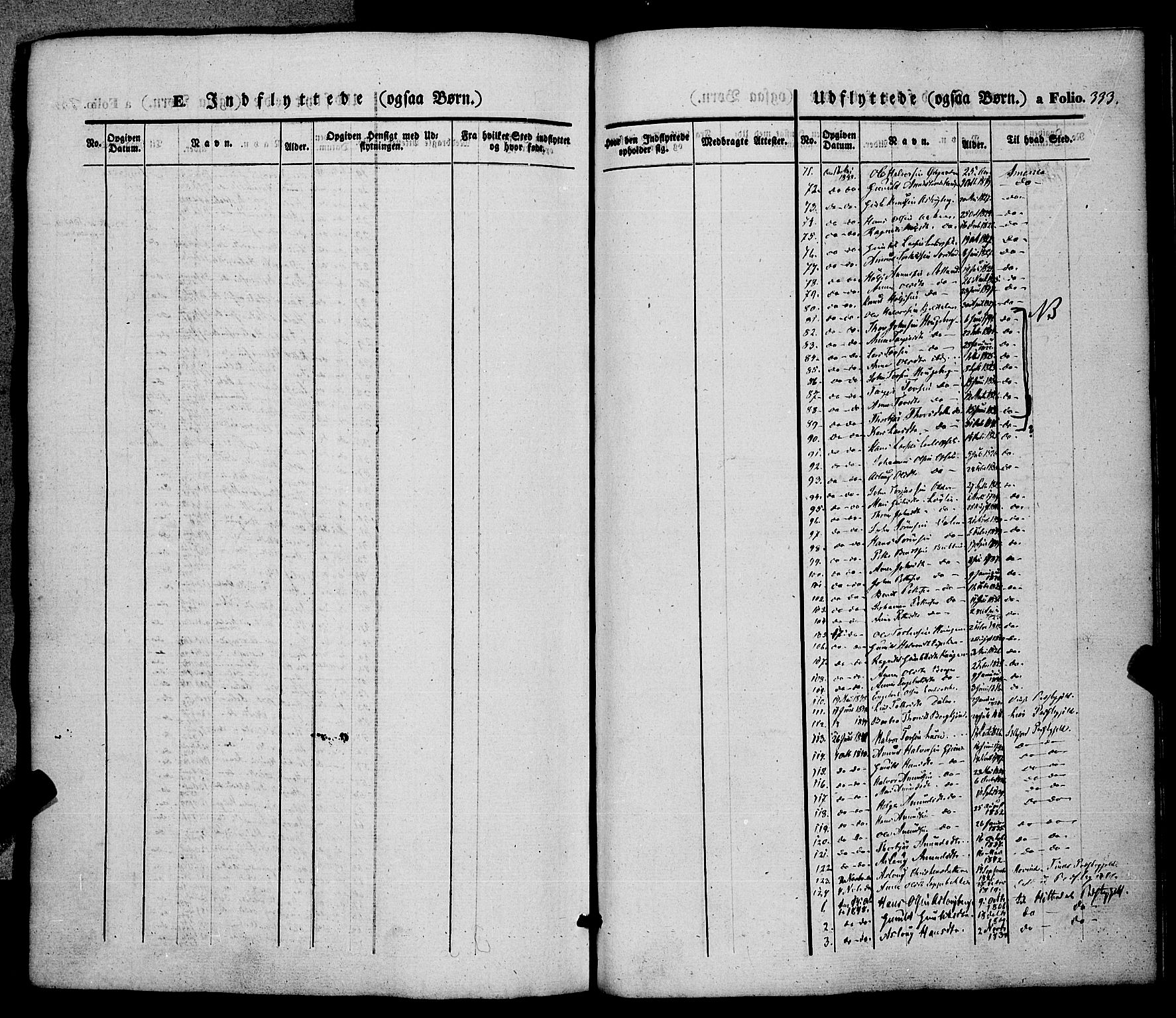 Hjartdal kirkebøker, AV/SAKO-A-270/F/Fa/L0008: Ministerialbok nr. I 8, 1844-1859, s. 333