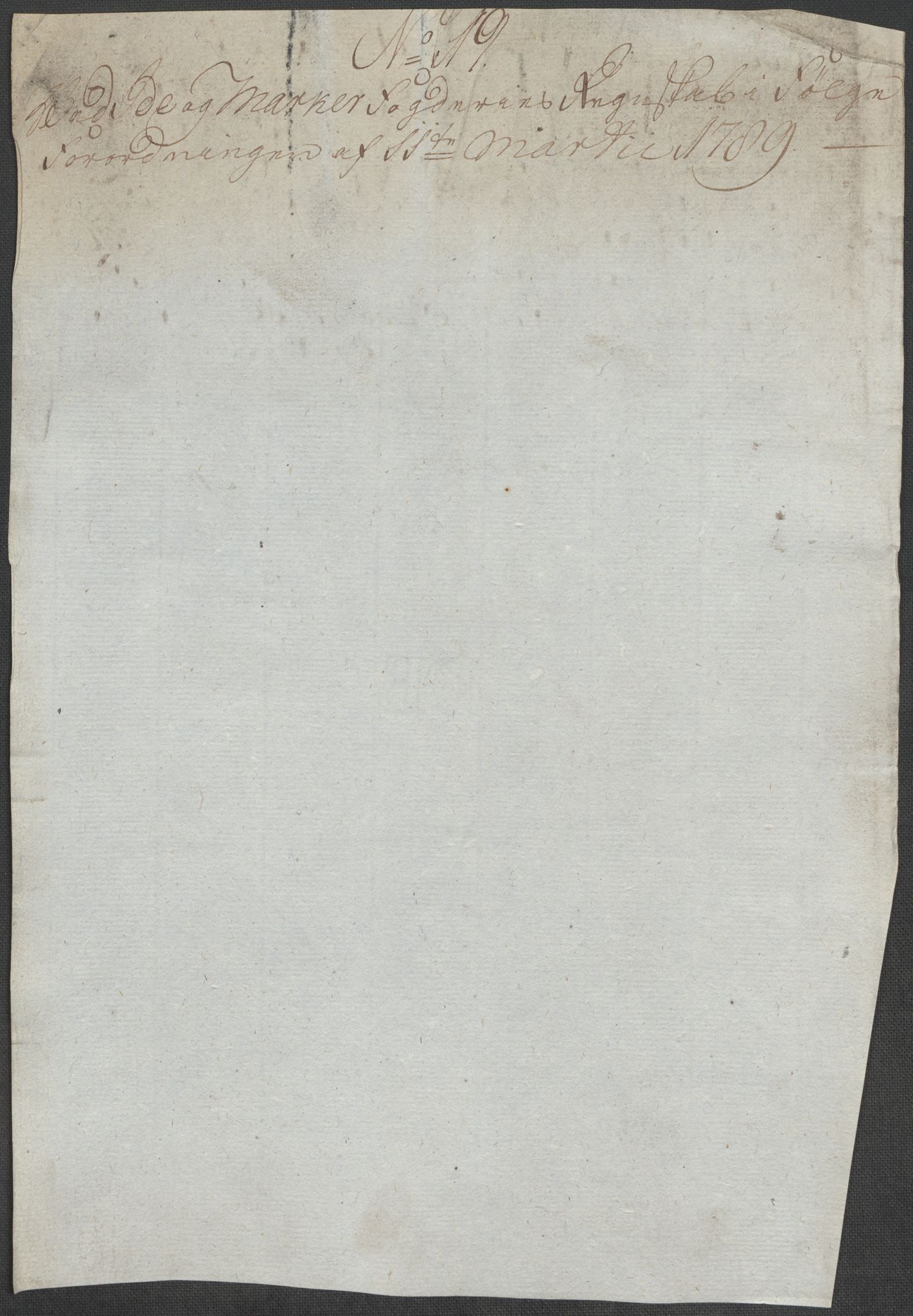 Rentekammeret inntil 1814, Reviderte regnskaper, Mindre regnskaper, RA/EA-4068/Rf/Rfe/L0015: Holmestrand, Idd og Marker fogderi, 1789, s. 208