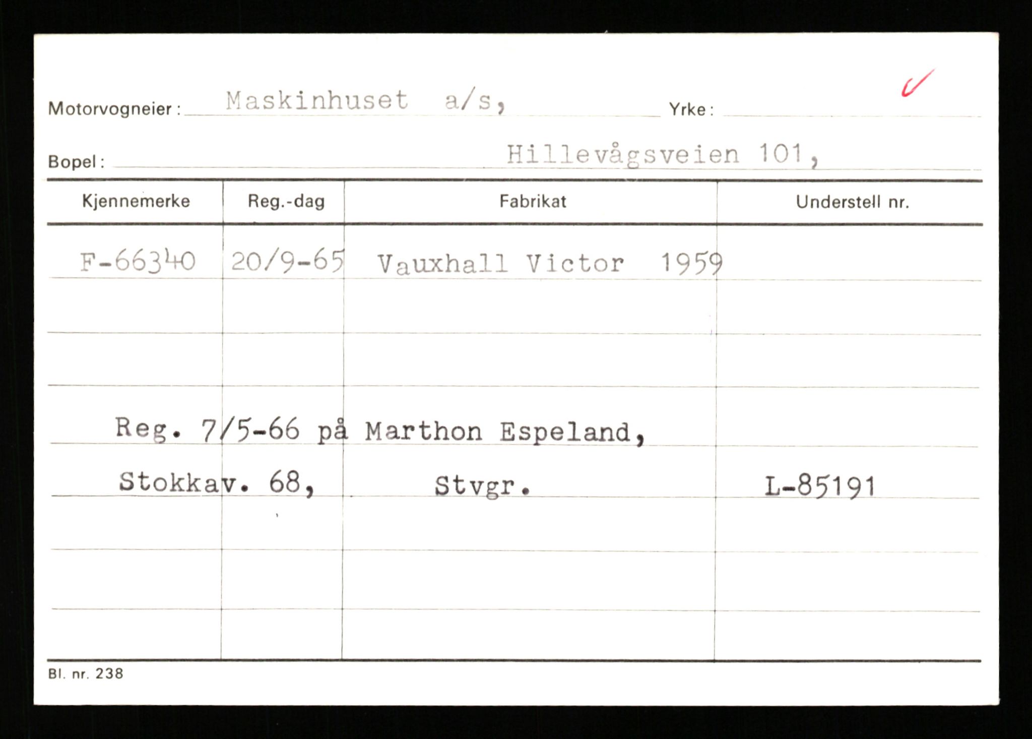 Stavanger trafikkstasjon, AV/SAST-A-101942/0/G/L0007: Registreringsnummer: 49019 - 67460, 1930-1971, s. 3131