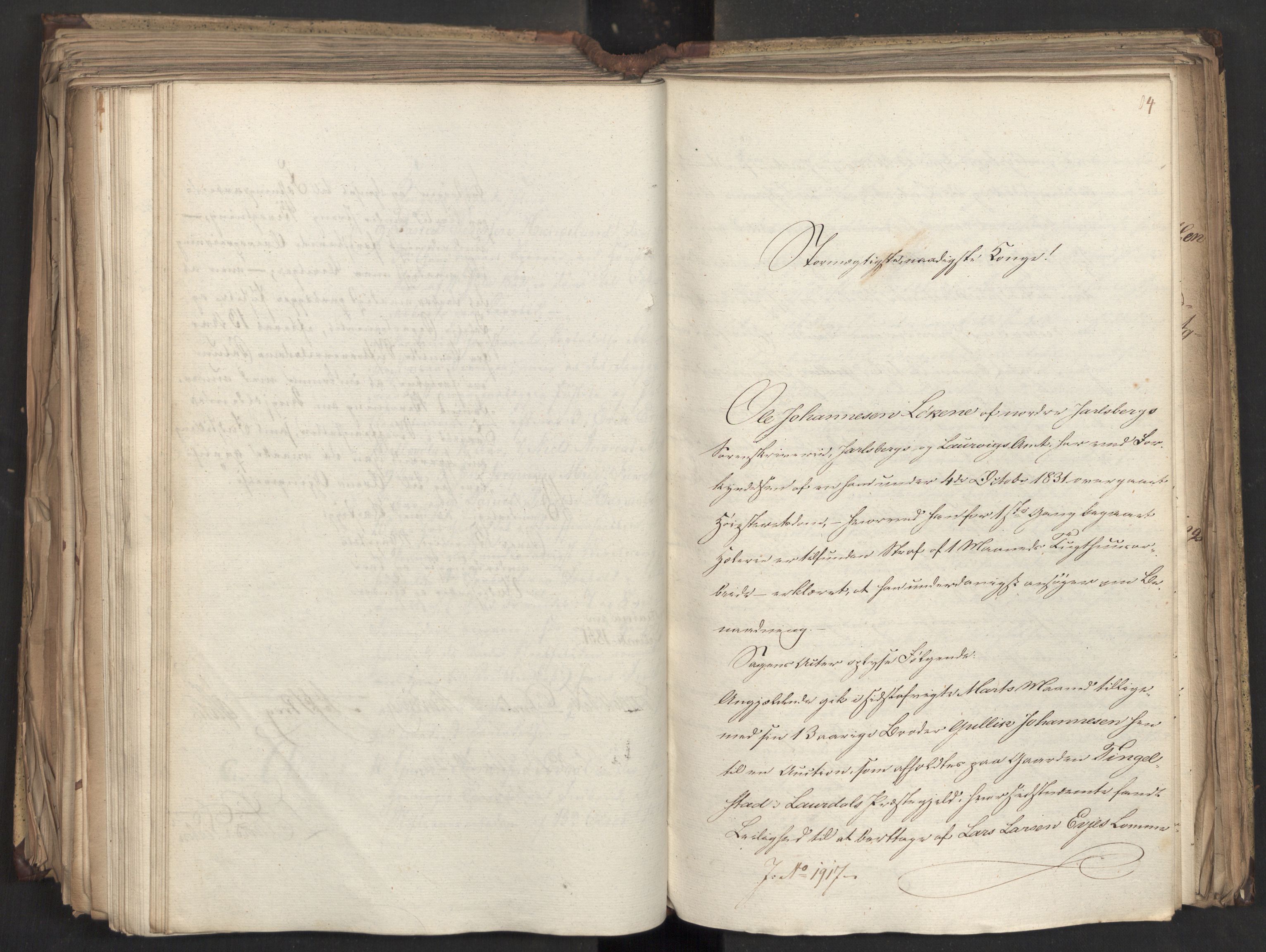 Statsrådsavdelingen i Stockholm, AV/RA-S-1003/D/Da/L0075: Regjeringsinnstillinger nr. 1840-1940, 1831, s. 322