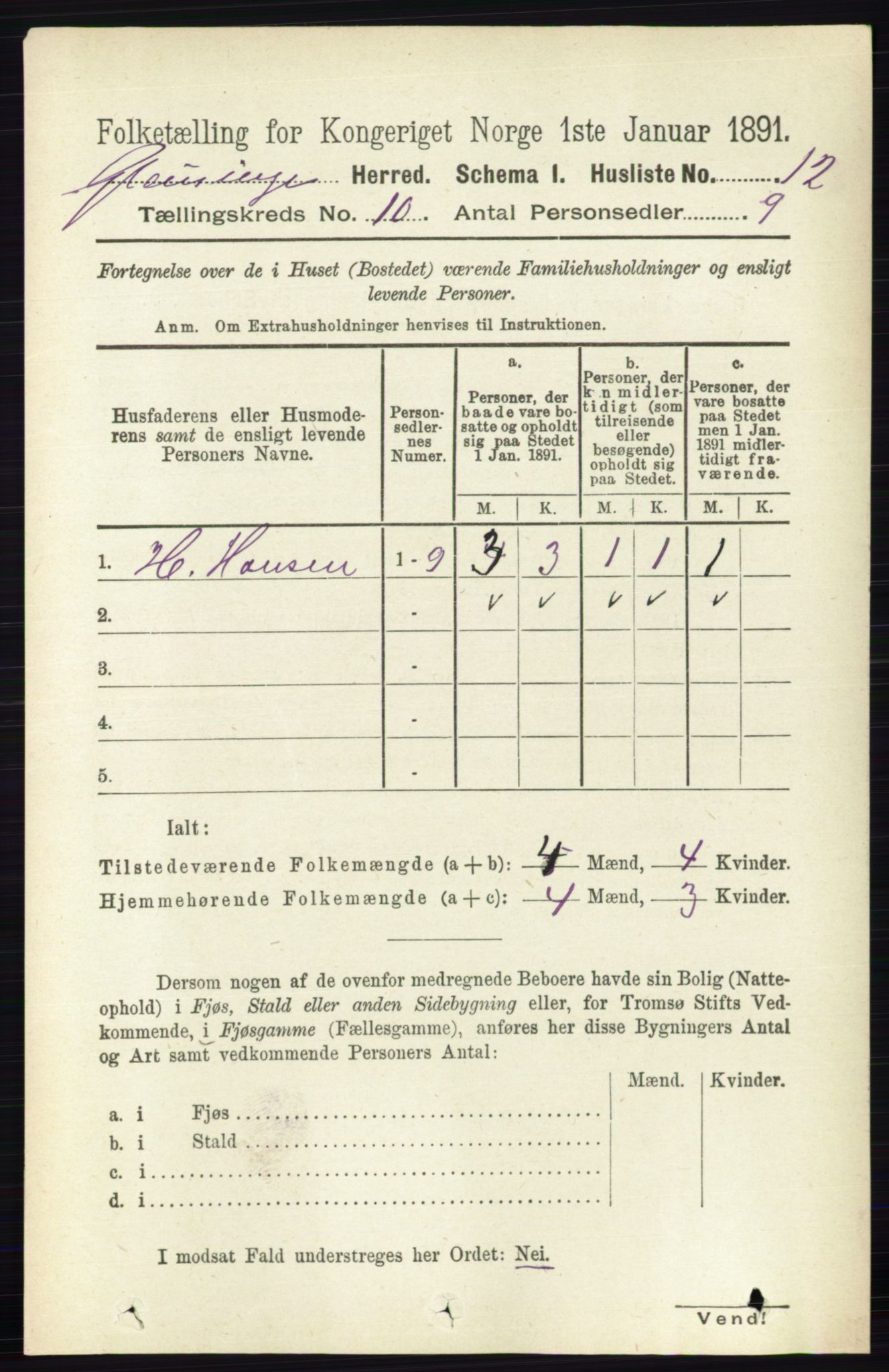 RA, Folketelling 1891 for 0132 Glemmen herred, 1891, s. 9912