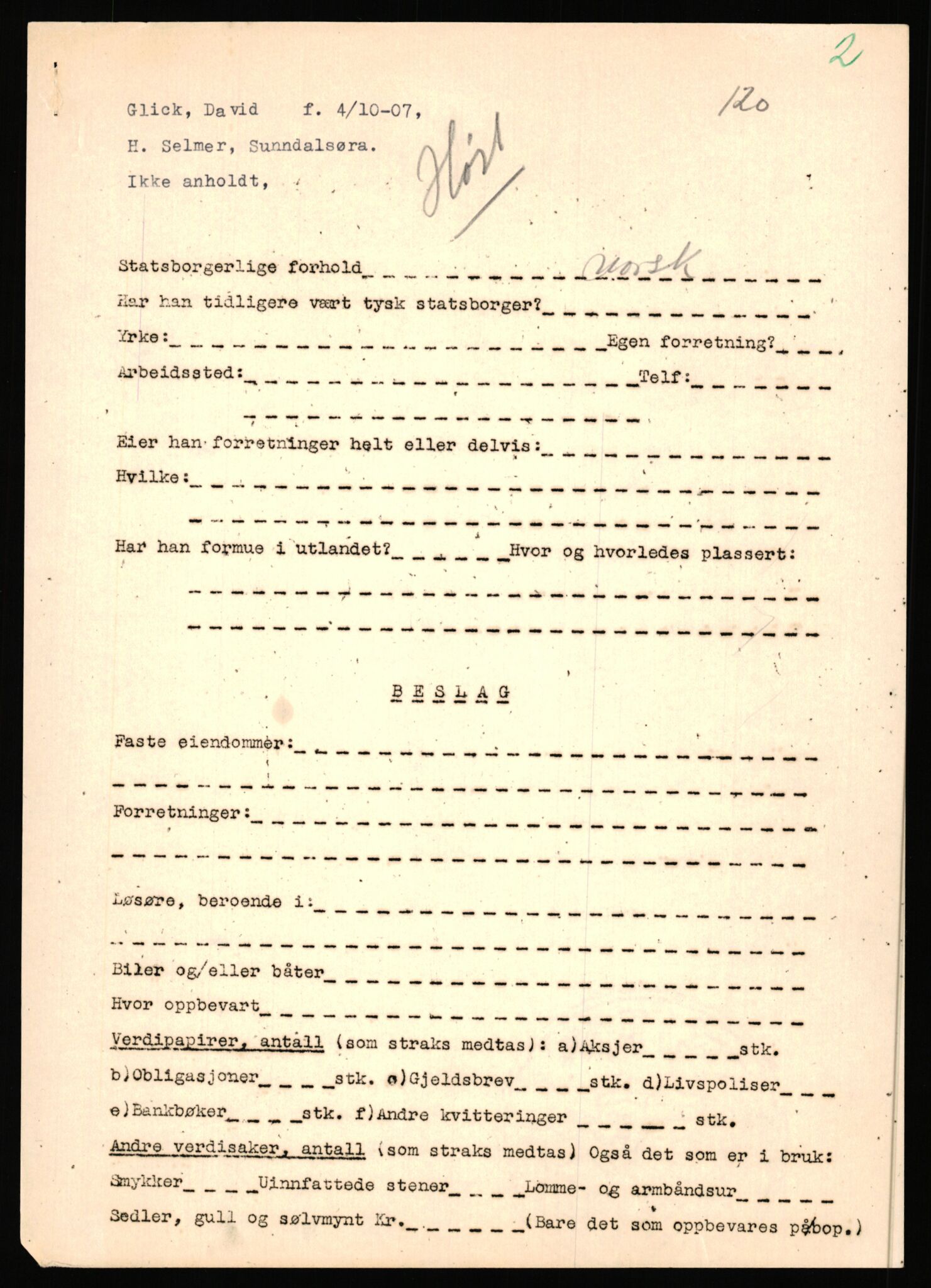 Justisdepartementet, Tilbakeføringskontoret for inndratte formuer, RA/S-1564/H/Hc/Hca/L0895: --, 1945-1947, s. 296