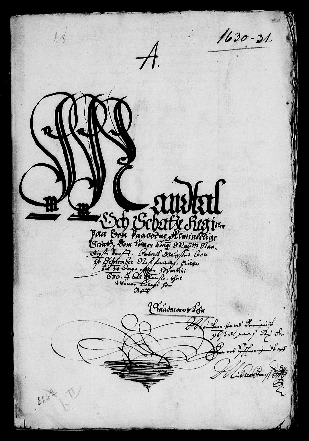 Rentekammeret inntil 1814, Reviderte regnskaper, Lensregnskaper, RA/EA-5023/R/Rb/Rbt/L0056: Bergenhus len, 1630-1631