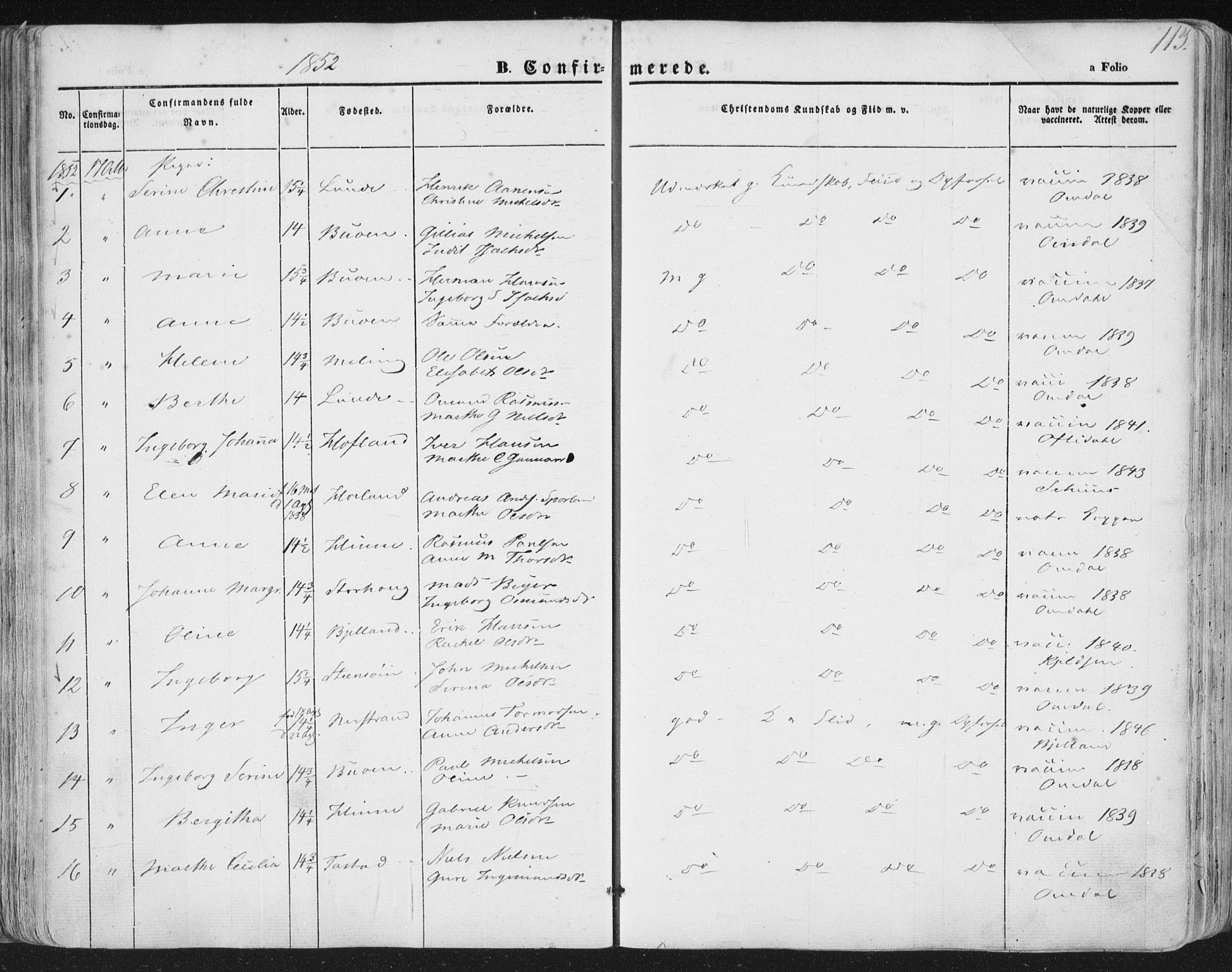 Hetland sokneprestkontor, AV/SAST-A-101826/30/30BA/L0002: Ministerialbok nr. A 2, 1849-1869, s. 113