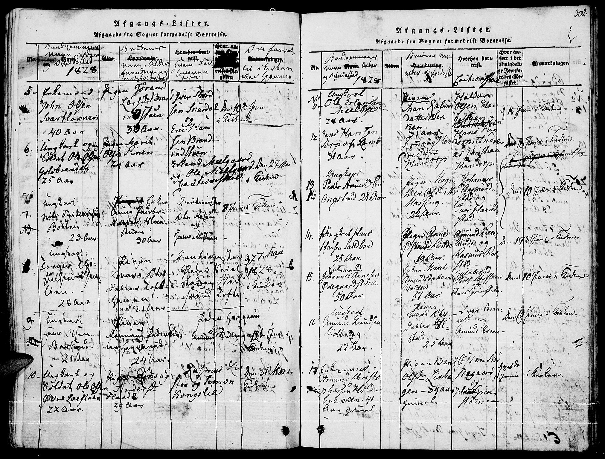 Fron prestekontor, AV/SAH-PREST-078/H/Ha/Haa/L0002: Ministerialbok nr. 2, 1816-1827, s. 302