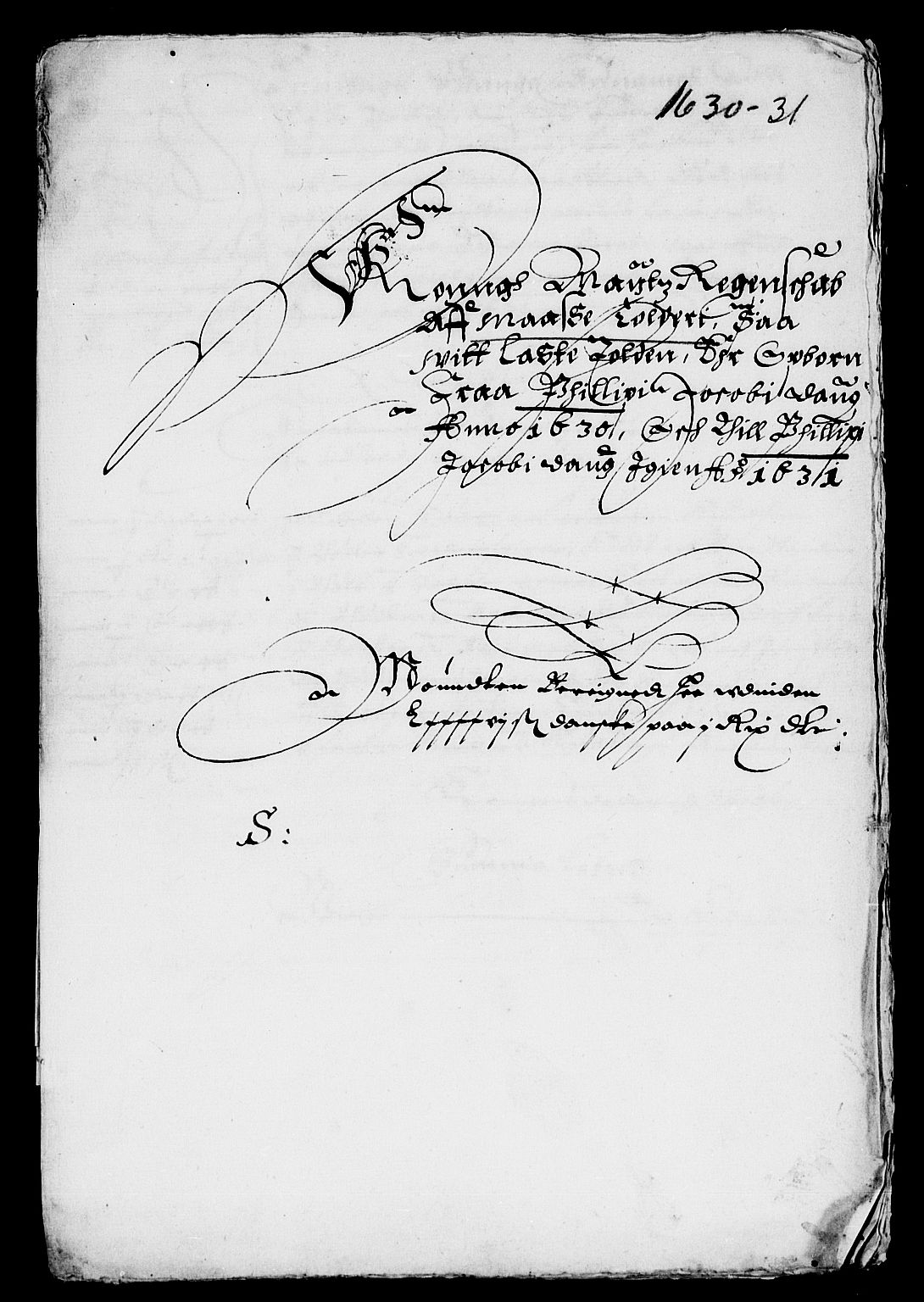 Rentekammeret inntil 1814, Reviderte regnskaper, Lensregnskaper, AV/RA-EA-5023/R/Rb/Rba/L0101: Akershus len, 1630-1631