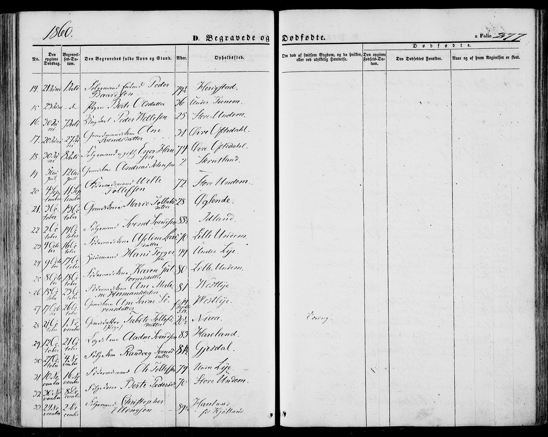 Lye sokneprestkontor, AV/SAST-A-101794/001/30BA/L0007: Ministerialbok nr. A 6, 1856-1871, s. 277