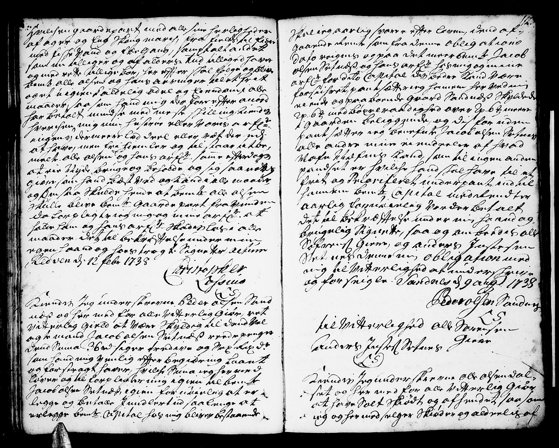 Romsdal sorenskriveri, SAT/A-4149/1/2/2C/L0002: Pantebok nr. 2, 1731-1745, s. 112