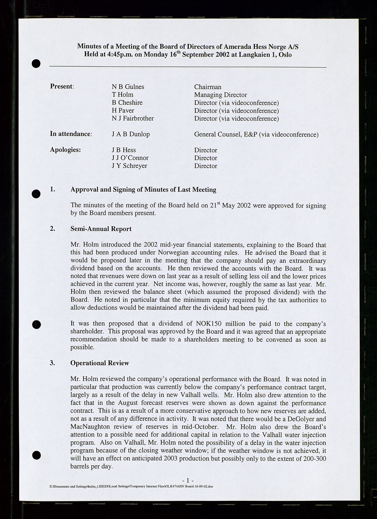 Pa 1766 - Hess Norge AS, AV/SAST-A-102451/A/Aa/L0005: Referater og sakspapirer, 2002-2005, s. 38