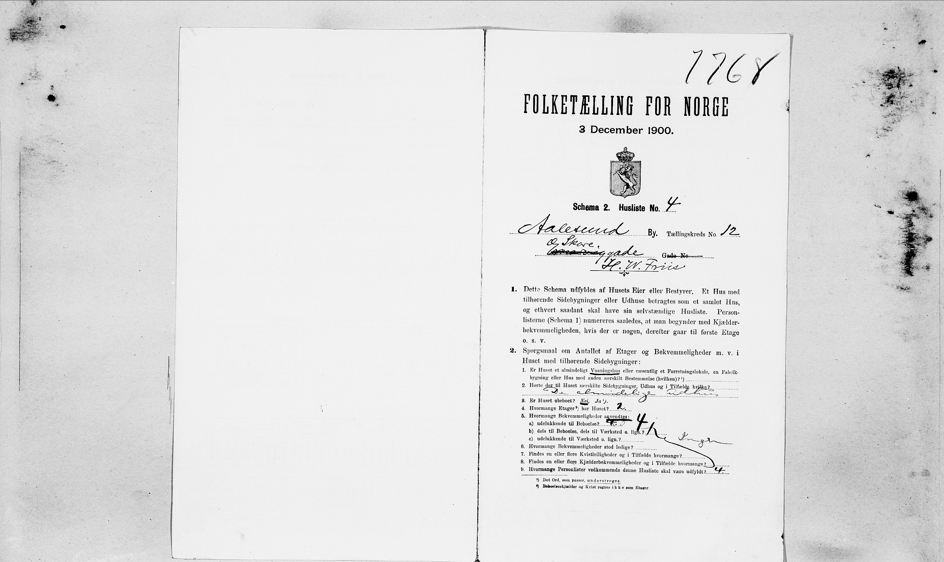 SAT, Folketelling 1900 for 1501 Ålesund kjøpstad, 1900, s. 6040