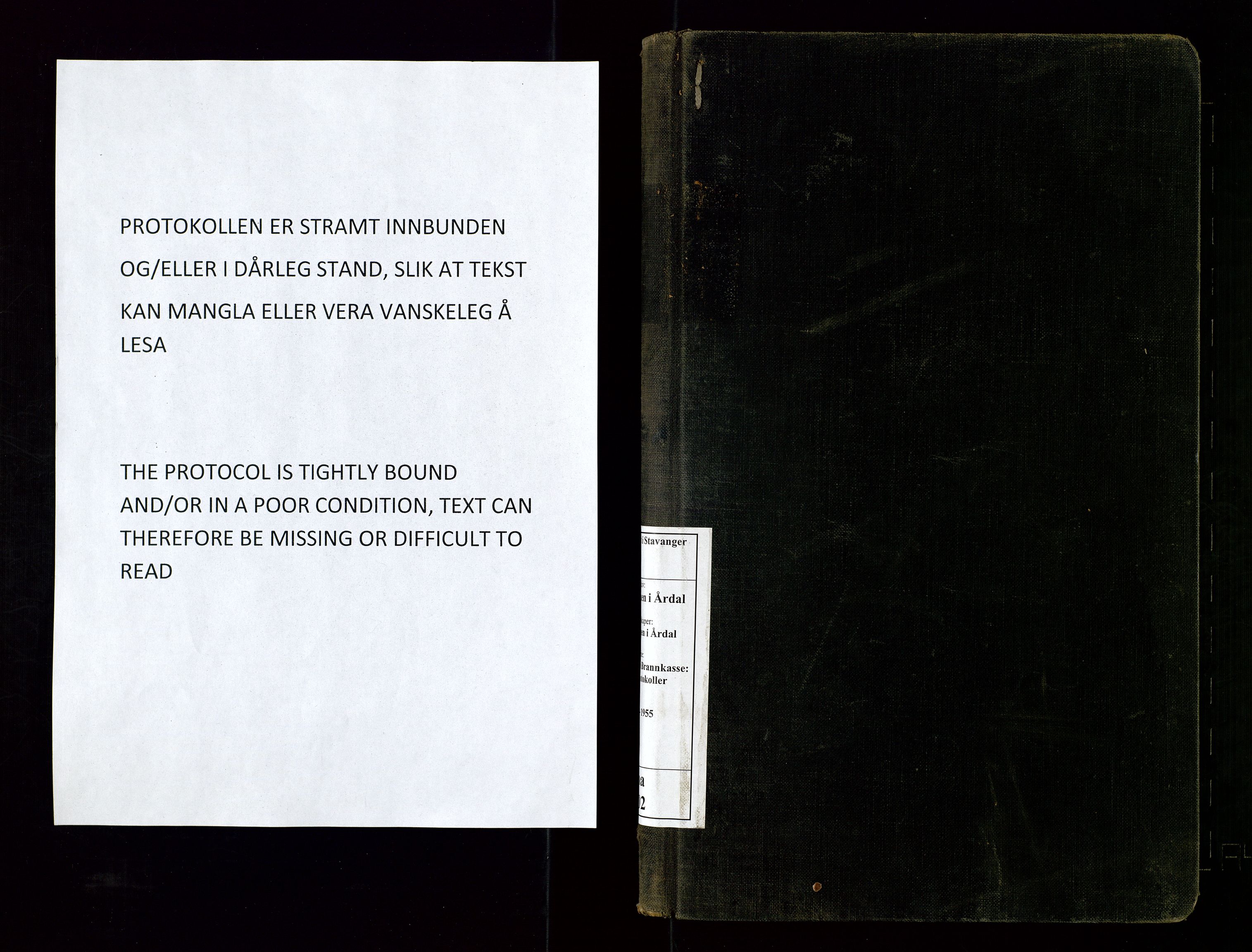 Årdal lensmannskontor, SAST/A-100453/Goa/L0002: Branntakstprotokoll, 1940-1955