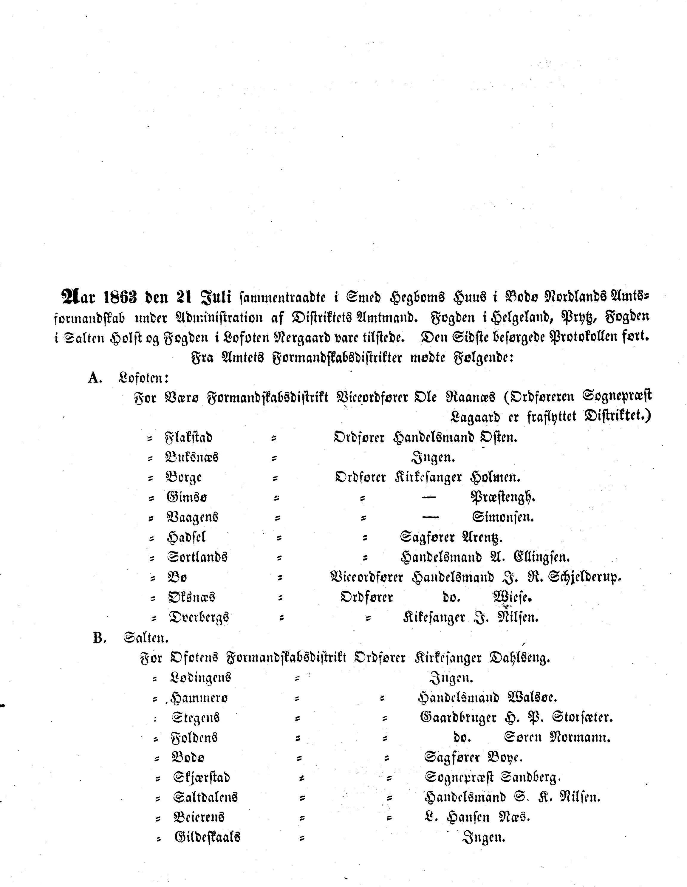 Nordland Fylkeskommune. Fylkestinget, AIN/NFK-17/176/A/Ac/L0004: Fylkestingsforhandlinger 1861-1865, 1861-1865