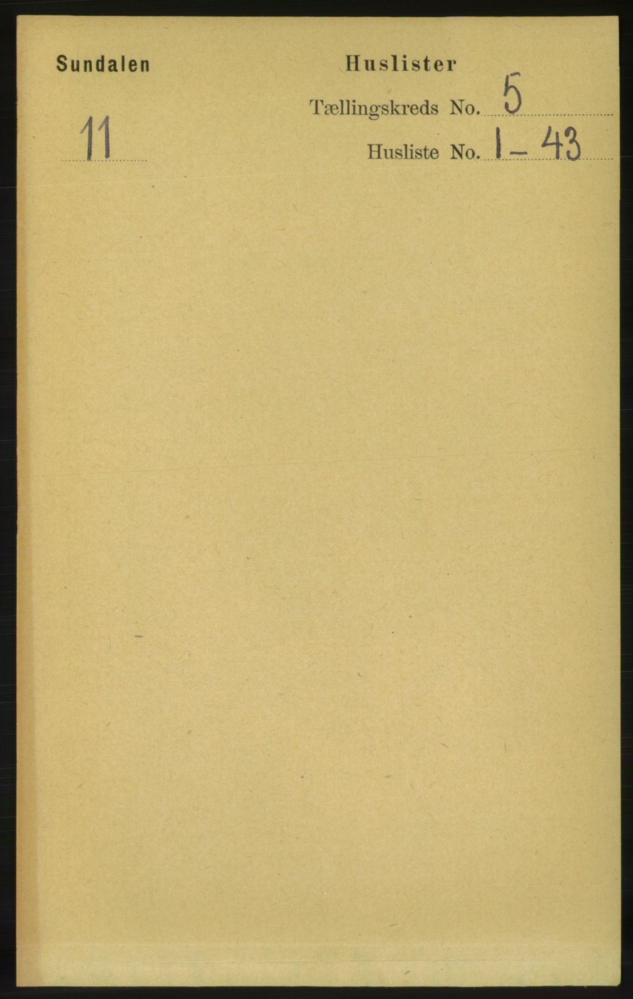 RA, Folketelling 1891 for 1563 Sunndal herred, 1891, s. 1194