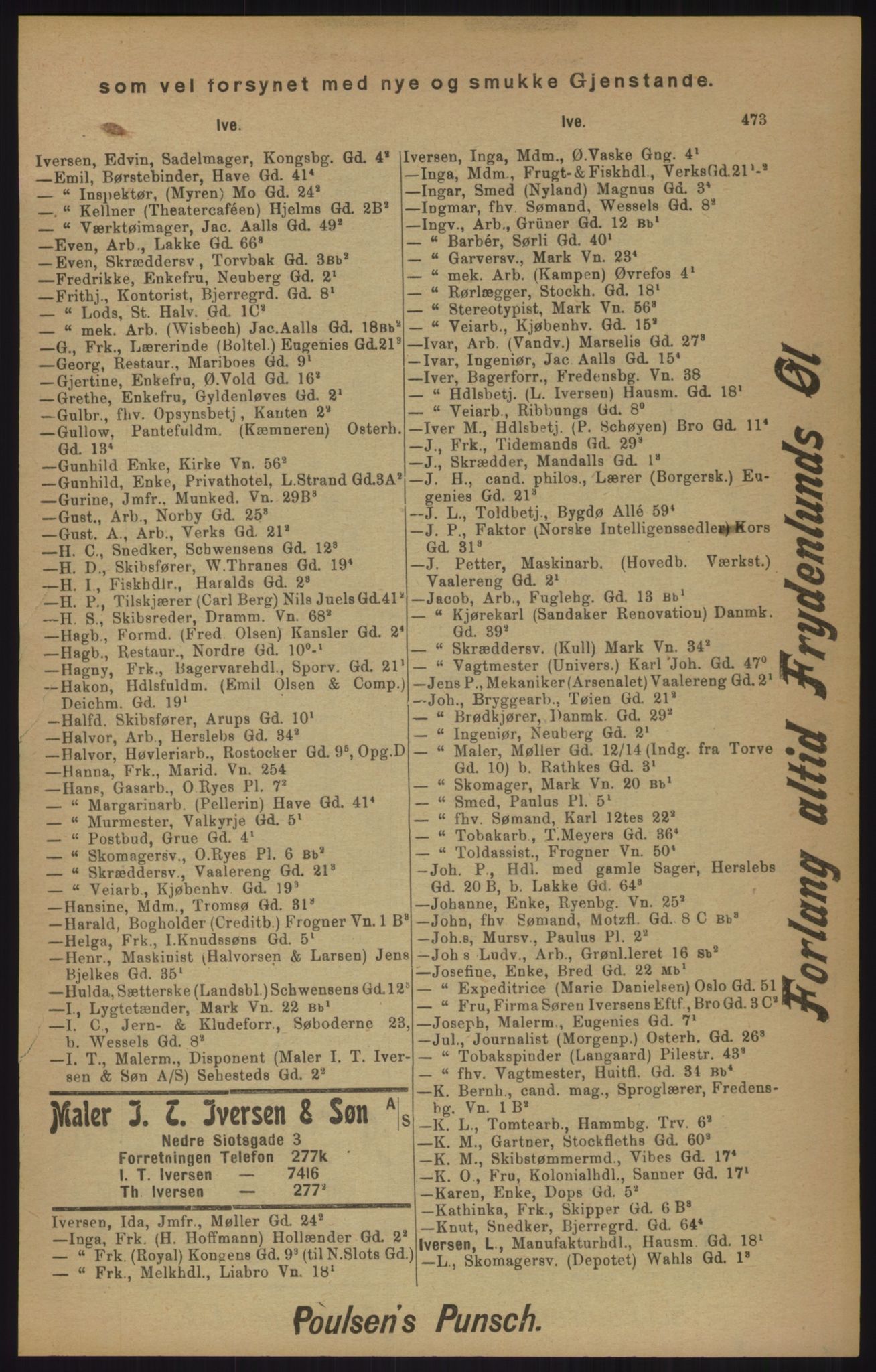 Kristiania/Oslo adressebok, PUBL/-, 1905, s. 473