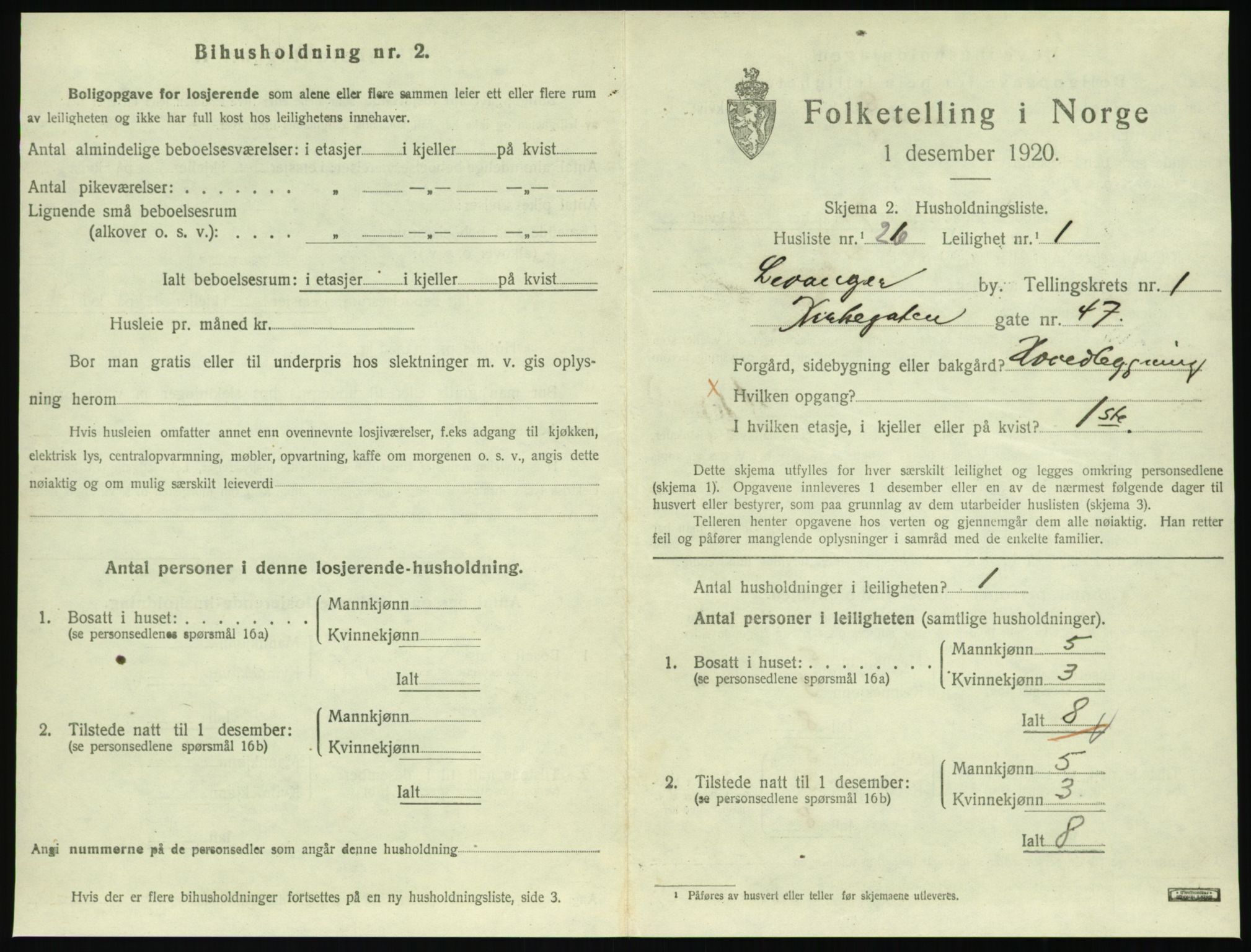 SAT, Folketelling 1920 for 1701 Levanger kjøpstad, 1920, s. 554