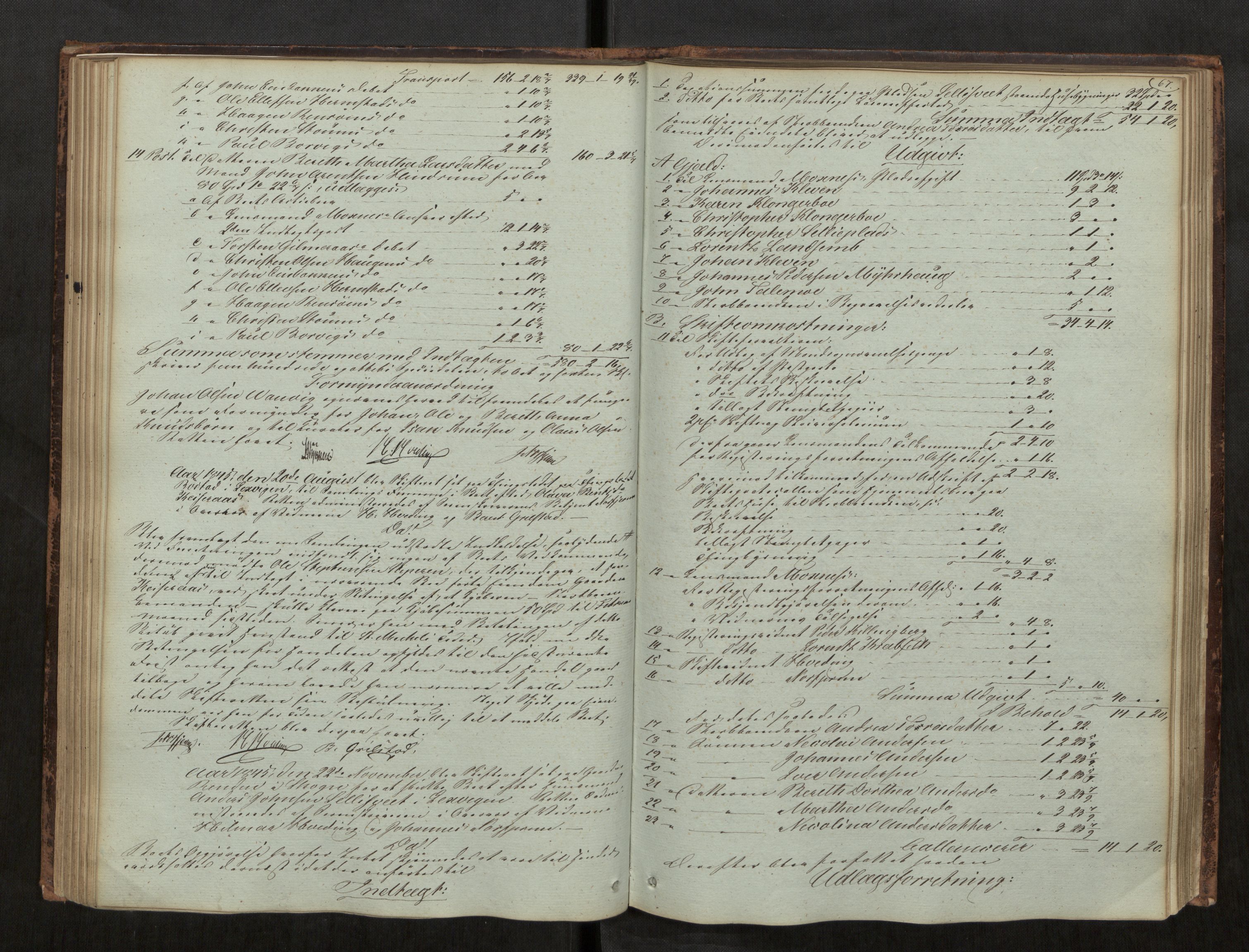 Stjør- og Verdal sorenskriveri, AV/SAT-A-4167/1/3/3A/L0033: Skifteprotokoll 28, 1836-1853, s. 67