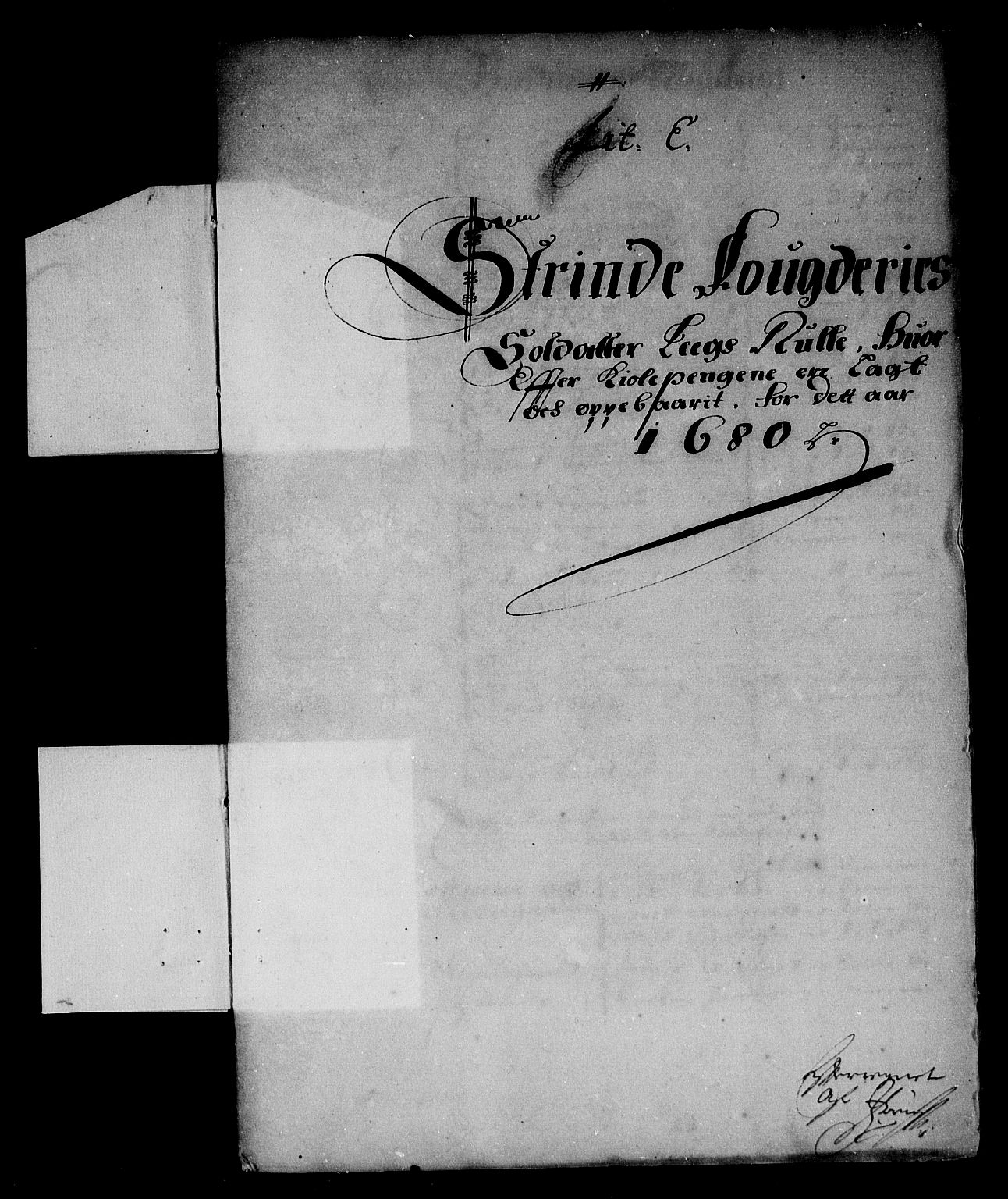 Rentekammeret inntil 1814, Reviderte regnskaper, Stiftamtstueregnskaper, Trondheim stiftamt og Nordland amt, RA/EA-6044/R/Rf/L0058: Trondheim stiftamt, 1680