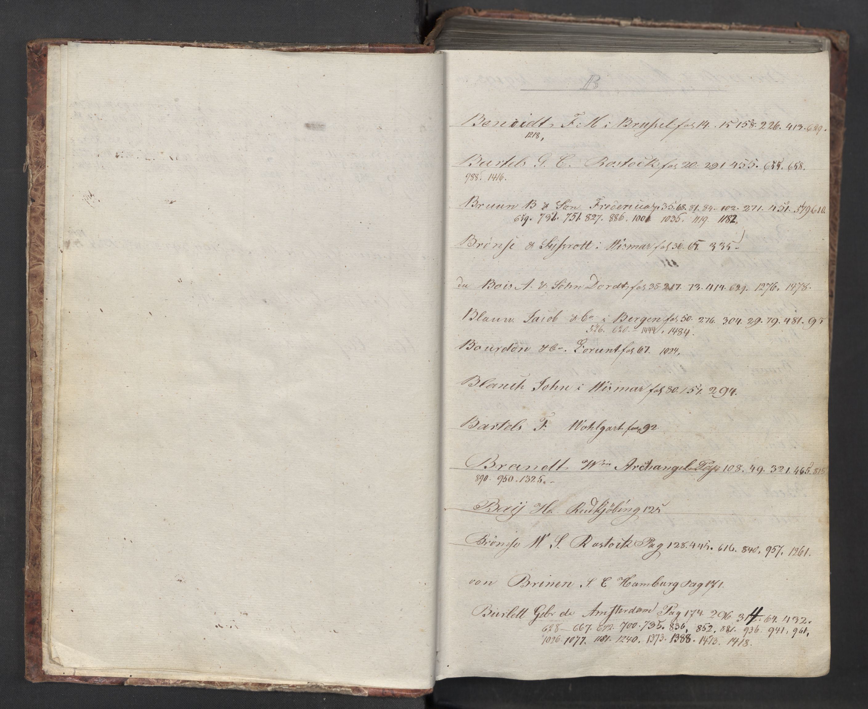 Hoë, Herman & Co, SAT/PA-0280/11/L0015: Kopibok, utenriks, 1824-1827