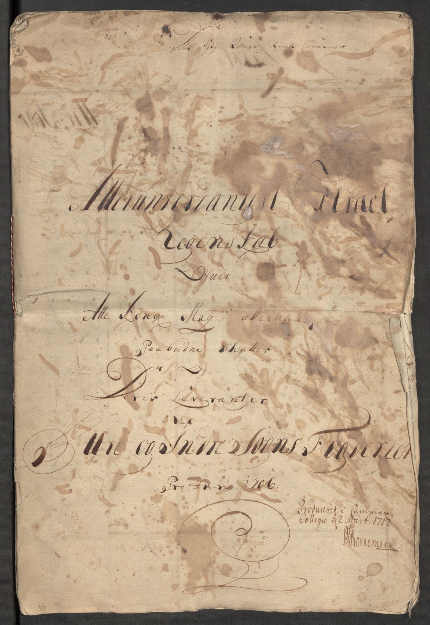 Rentekammeret inntil 1814, Reviderte regnskaper, Fogderegnskap, RA/EA-4092/R52/L3314: Fogderegnskap Sogn, 1705-1707, s. 218