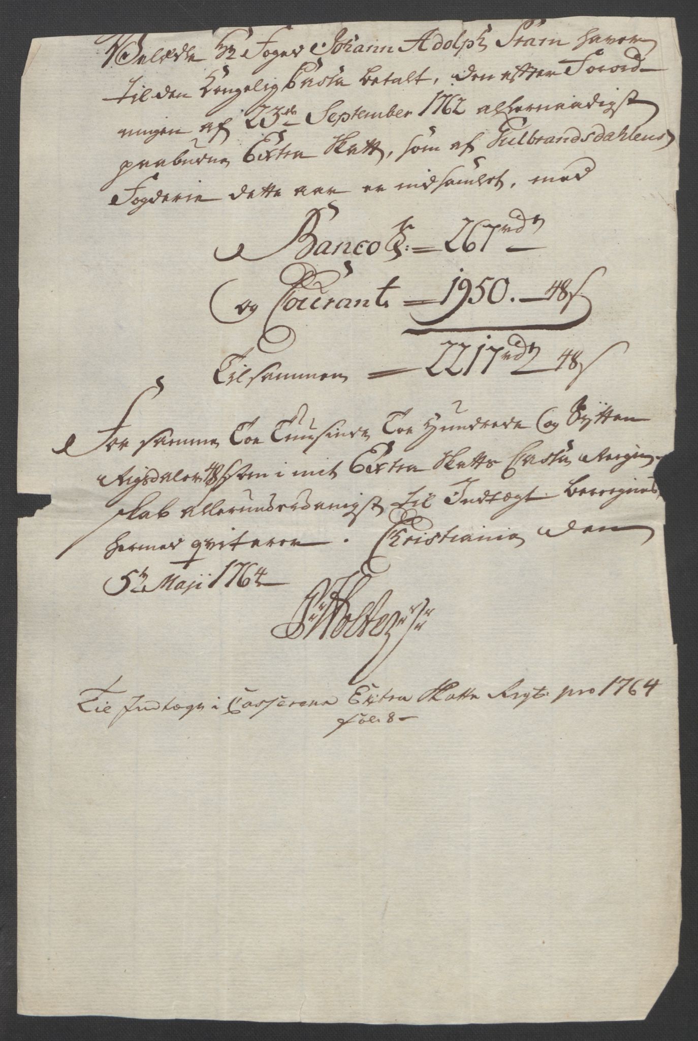 Rentekammeret inntil 1814, Reviderte regnskaper, Fogderegnskap, AV/RA-EA-4092/R17/L1266: Ekstraskatten Gudbrandsdal, 1762-1766, s. 90