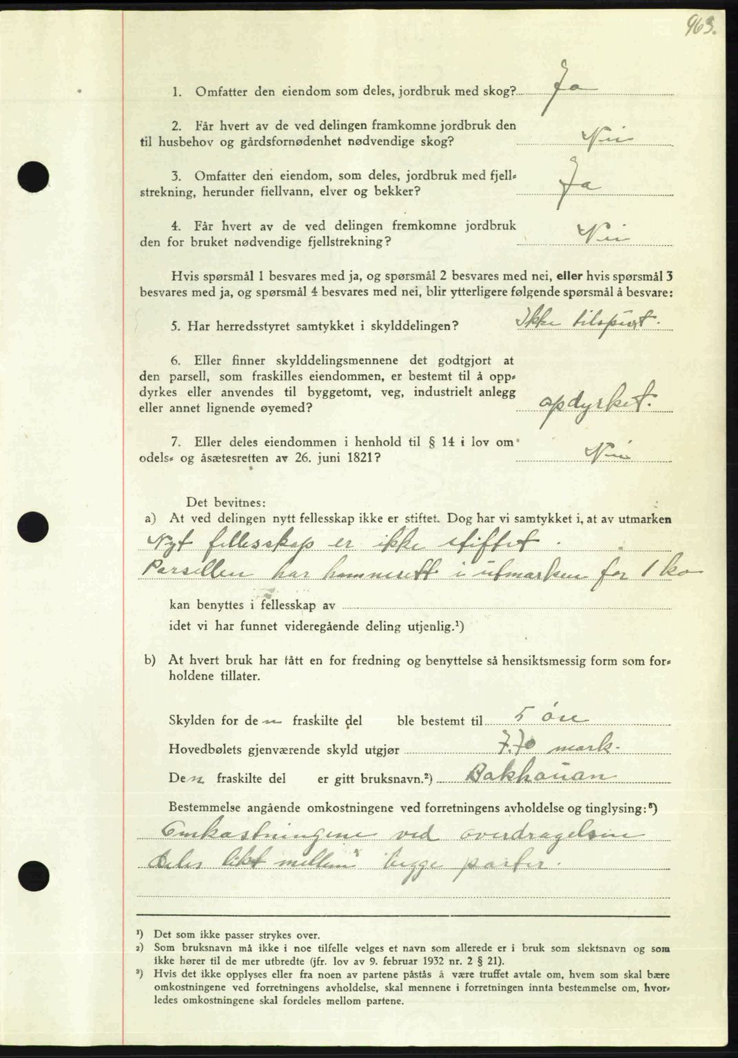 Nordmøre sorenskriveri, AV/SAT-A-4132/1/2/2Ca: Pantebok nr. A104, 1947-1947, Dagboknr: 1180/1947