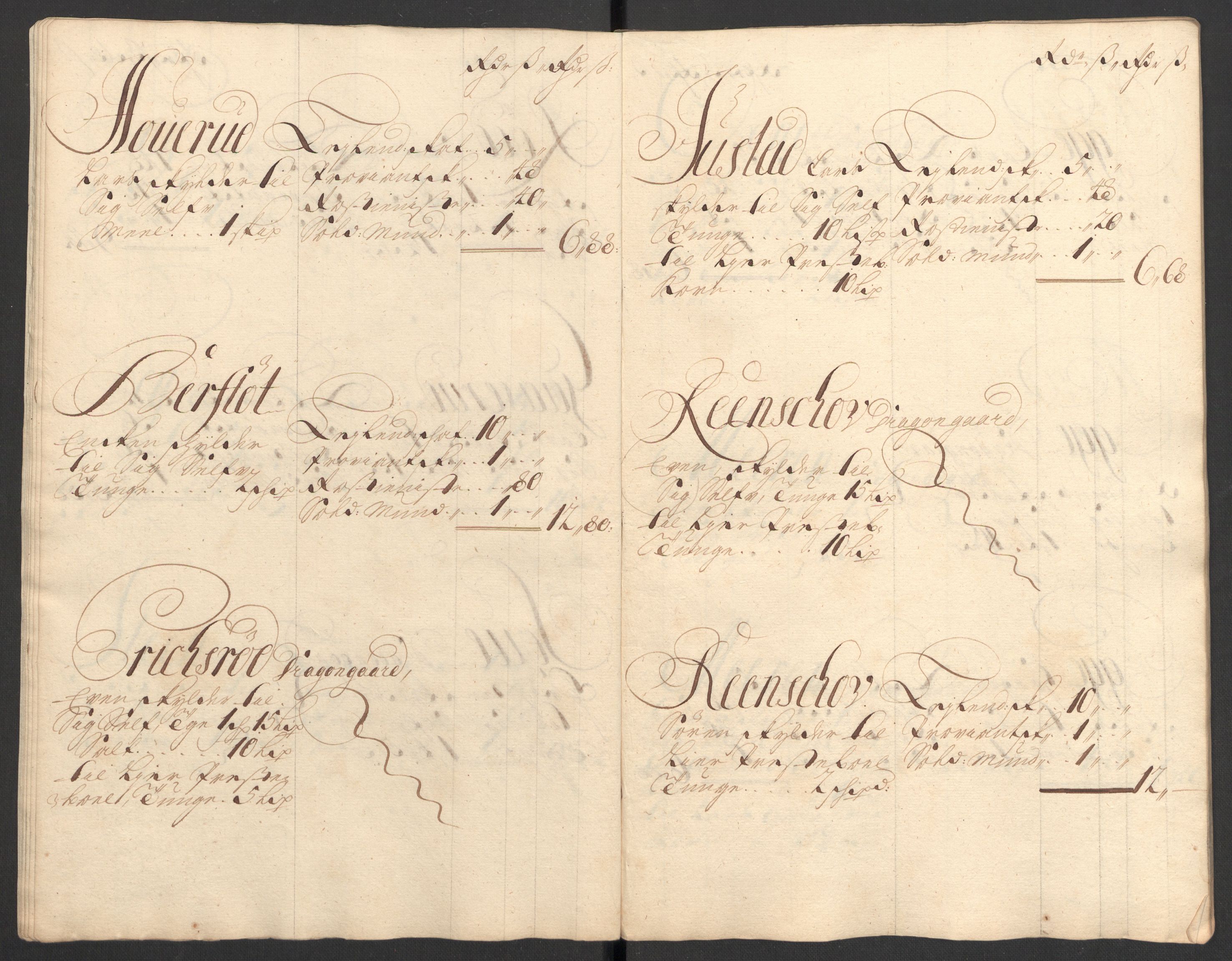 Rentekammeret inntil 1814, Reviderte regnskaper, Fogderegnskap, AV/RA-EA-4092/R31/L1702: Fogderegnskap Hurum, Røyken, Eiker, Lier og Buskerud, 1708, s. 71