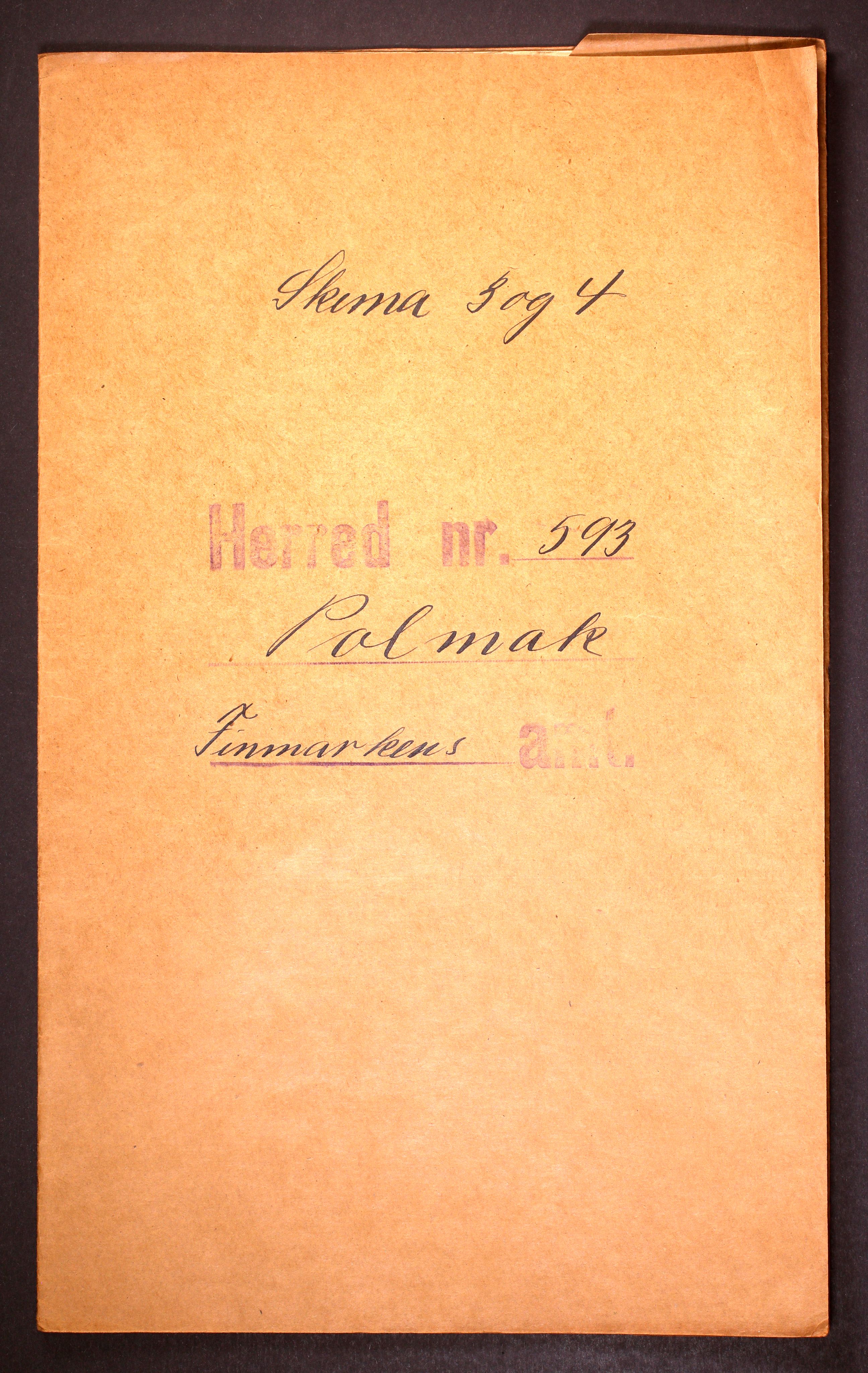 RA, Folketelling 1910 for 2026 Polmak herred, 1910, s. 1