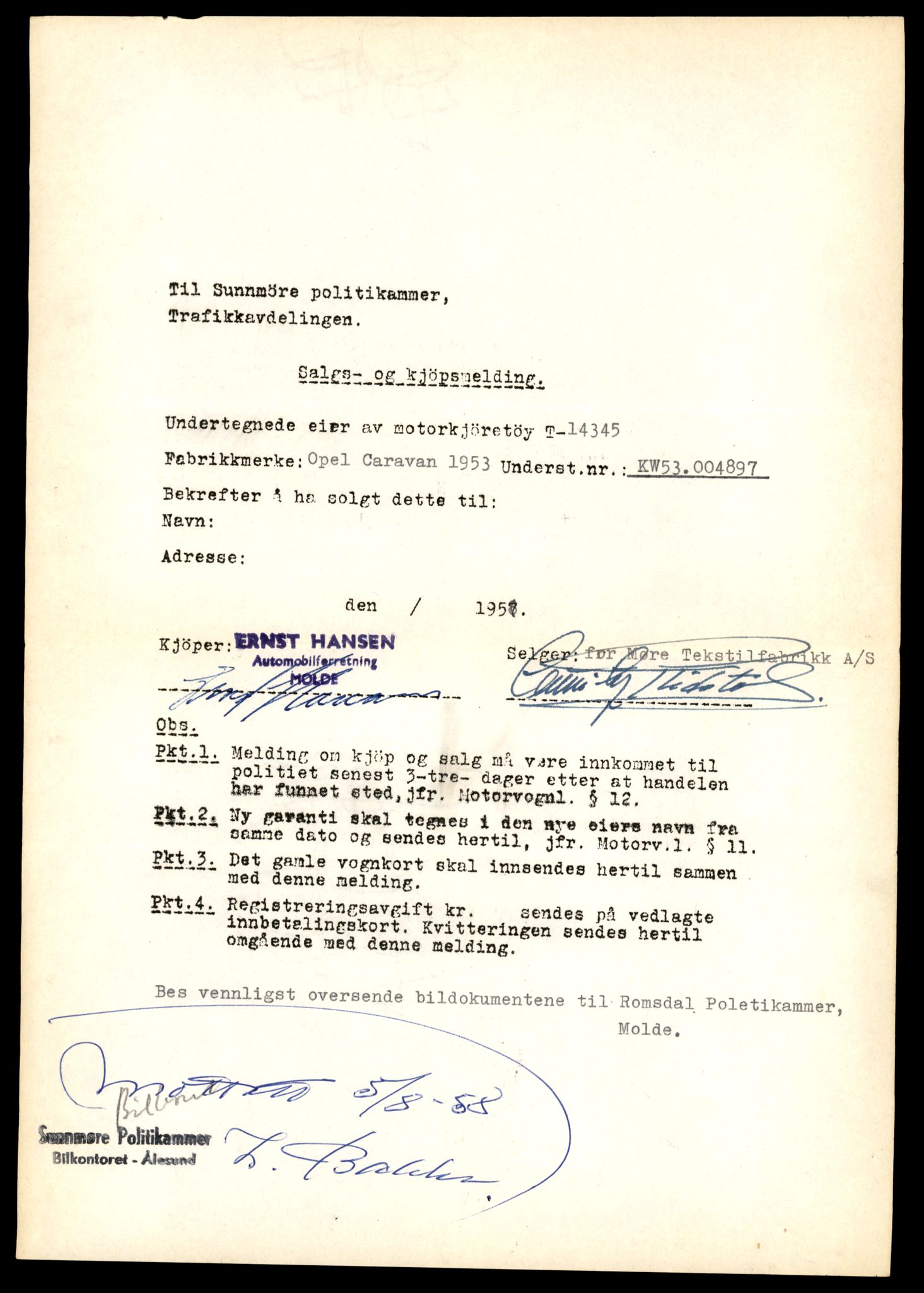Møre og Romsdal vegkontor - Ålesund trafikkstasjon, AV/SAT-A-4099/F/Fe/L0045: Registreringskort for kjøretøy T 14320 - T 14444, 1927-1998, s. 635