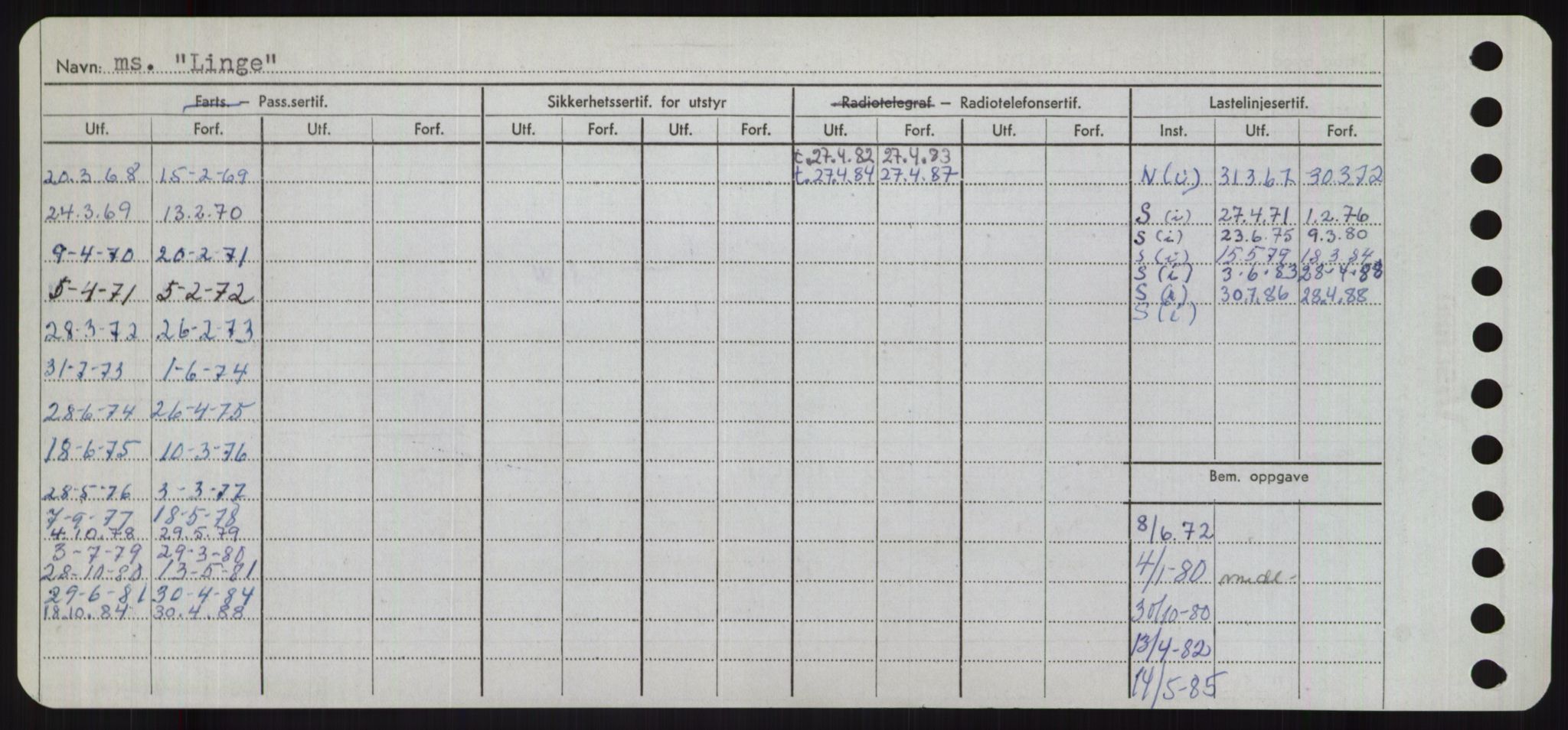 Sjøfartsdirektoratet med forløpere, Skipsmålingen, RA/S-1627/H/Ha/L0003/0002: Fartøy, Hilm-Mar / Fartøy, Kom-Mar, s. 508