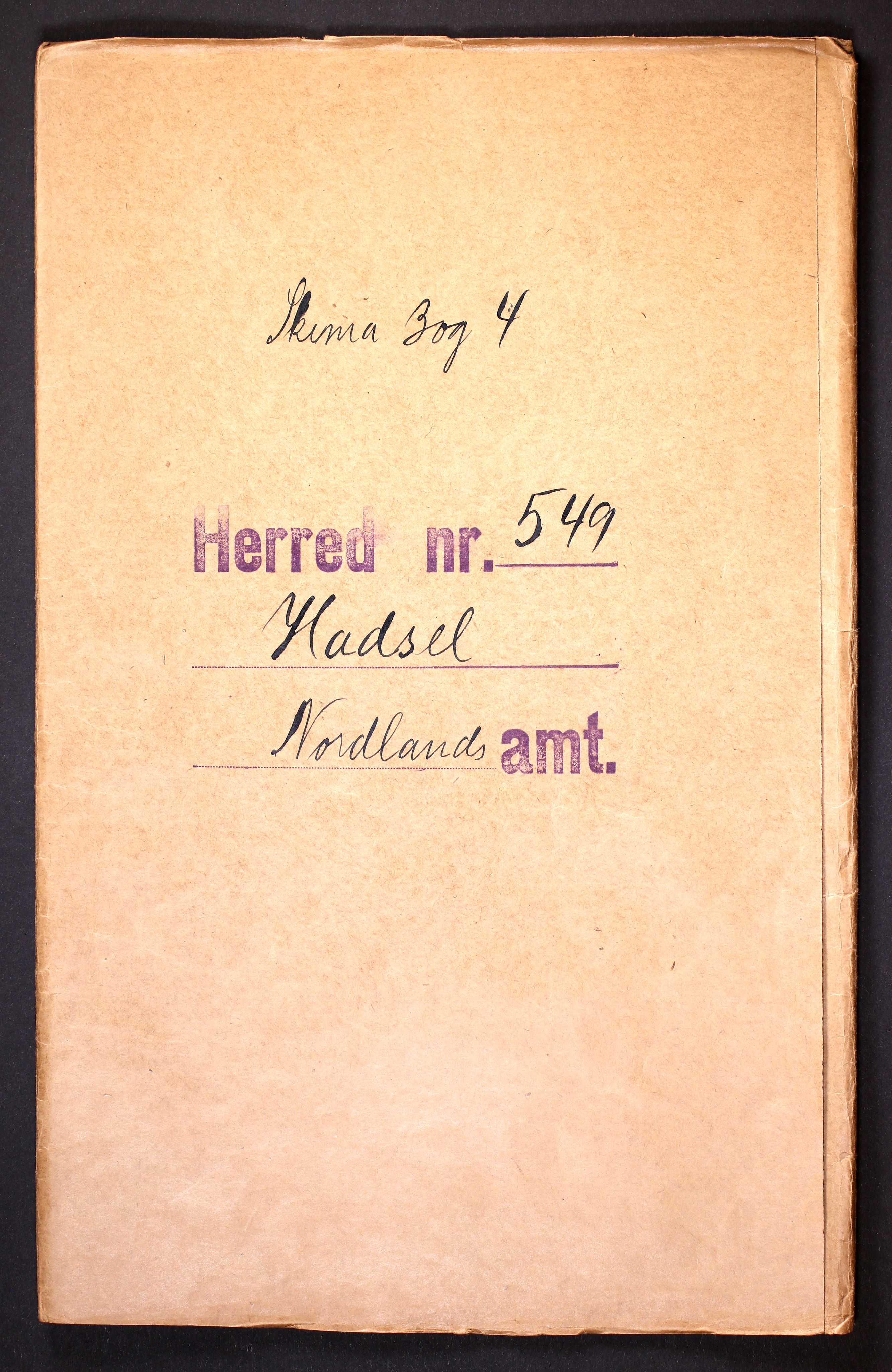 RA, Folketelling 1910 for 1866 Hadsel herred, 1910, s. 1