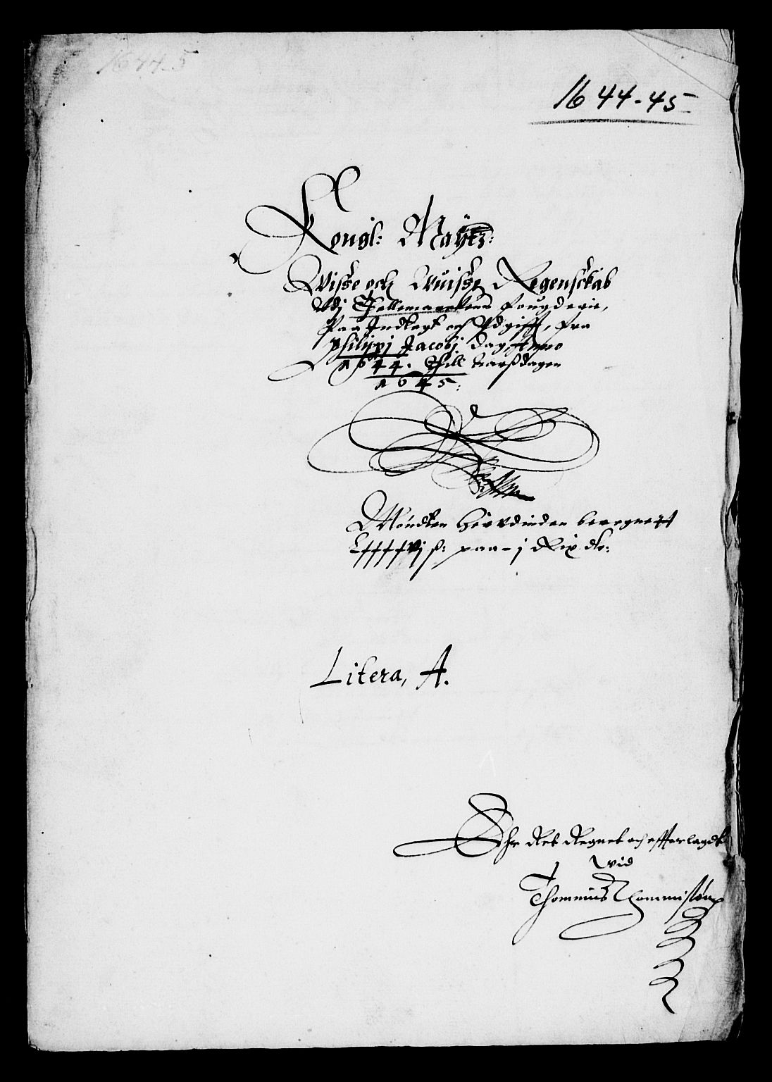 Rentekammeret inntil 1814, Reviderte regnskaper, Lensregnskaper, RA/EA-5023/R/Rb/Rbp/L0030: Bratsberg len, 1643-1645