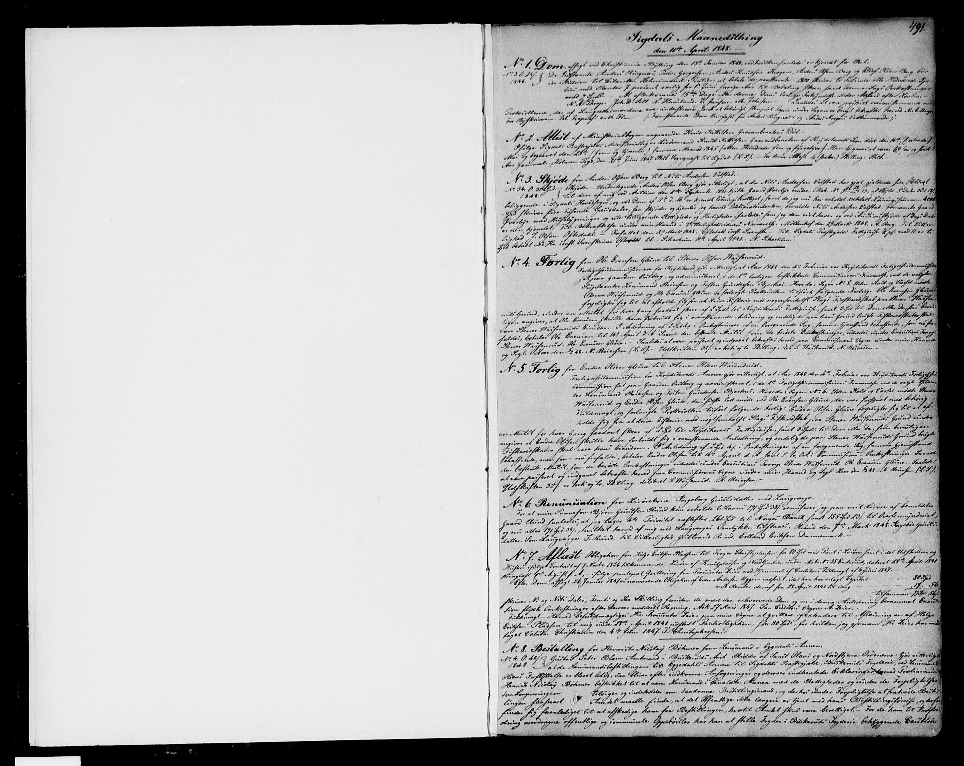 Eiker, Modum og Sigdal sorenskriveri, SAKO/A-123/G/Ga/Gaa/L0012b: Pantebok nr. I 12b, 1848-1850, s. 491